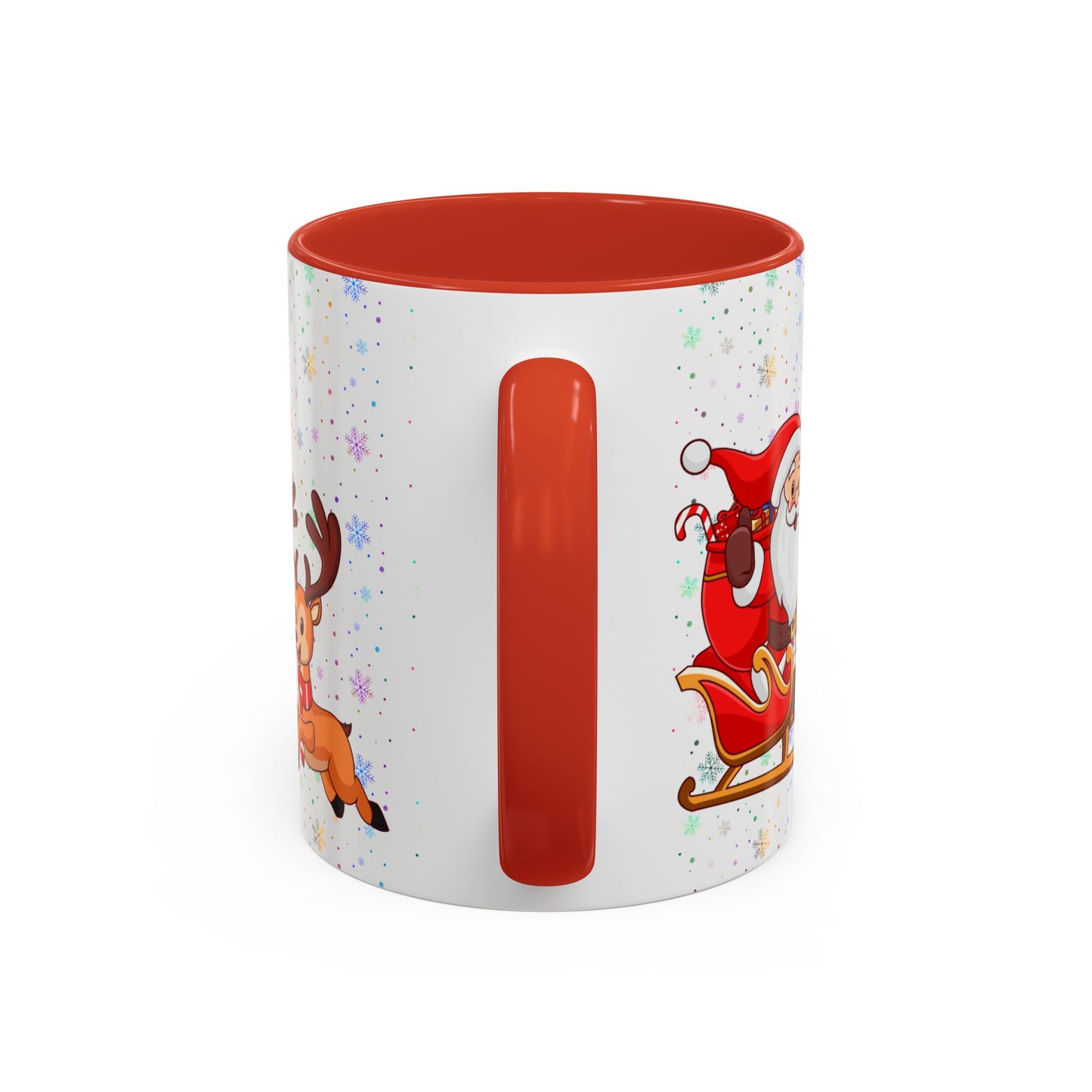 Christmas Party,  Santa,  Snowman, & Reindeer -  Accent Coffee Mug (11, 15oz) - 10428