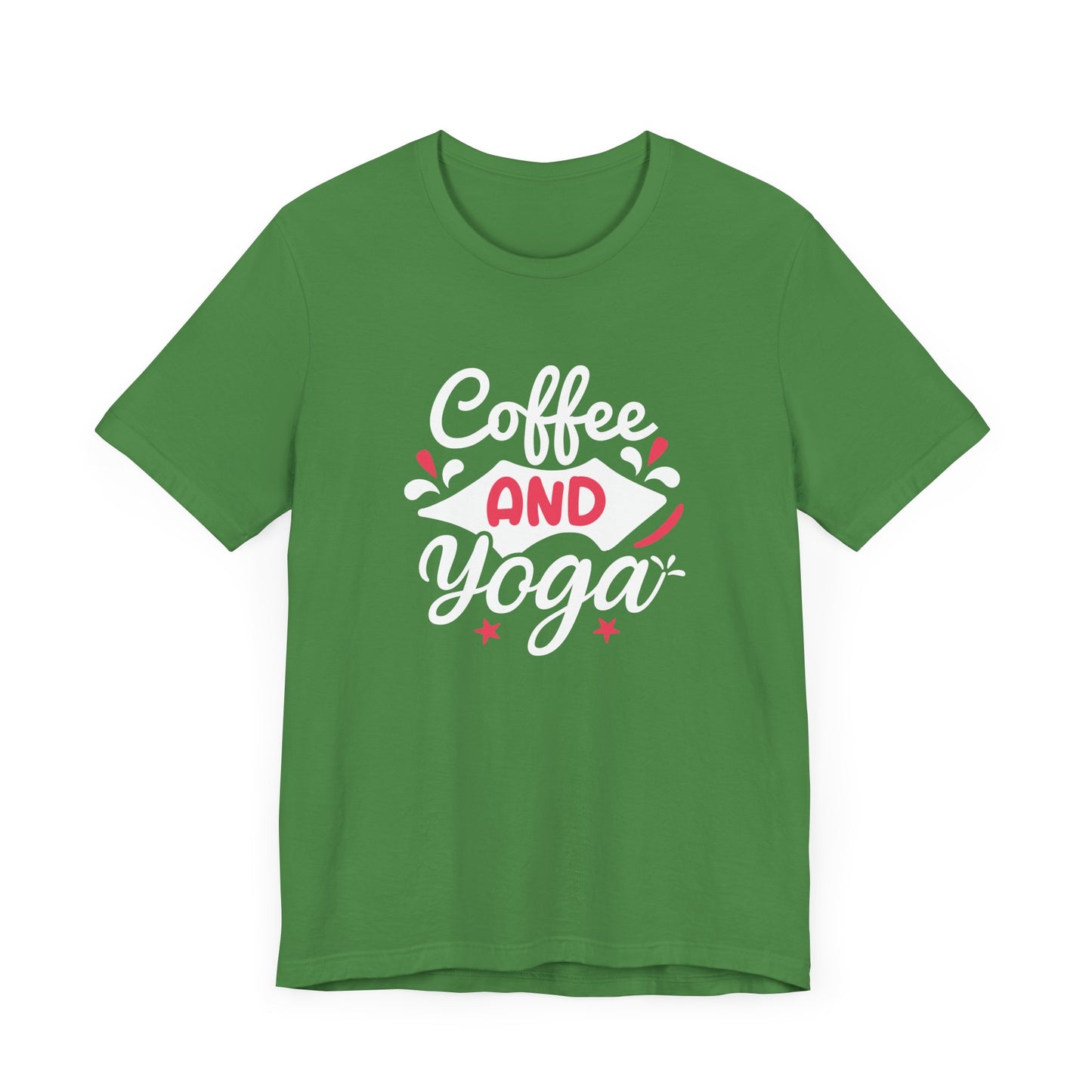 Coffee & Yoga - Unisex Jersey Short Sleeve Tee - 12412