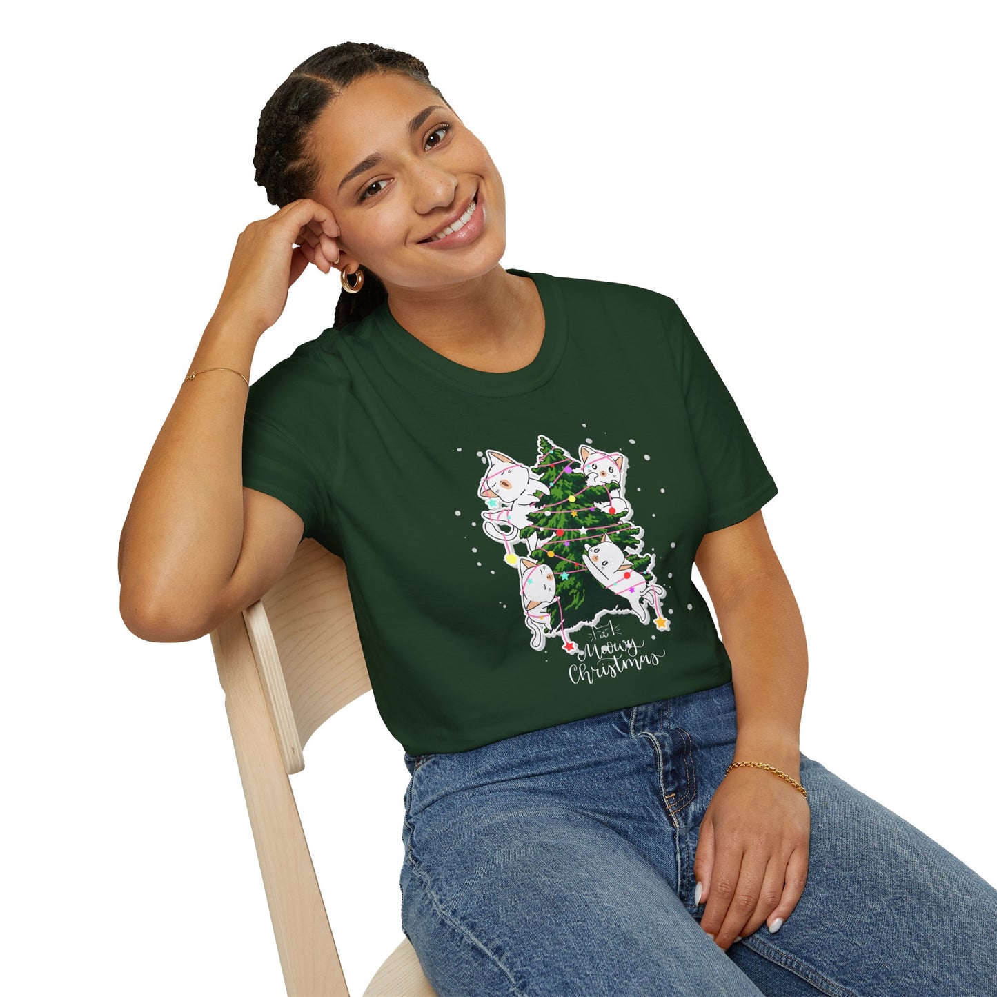 Meowy Christmas - Unisex Softstyle T-Shirt - 10078