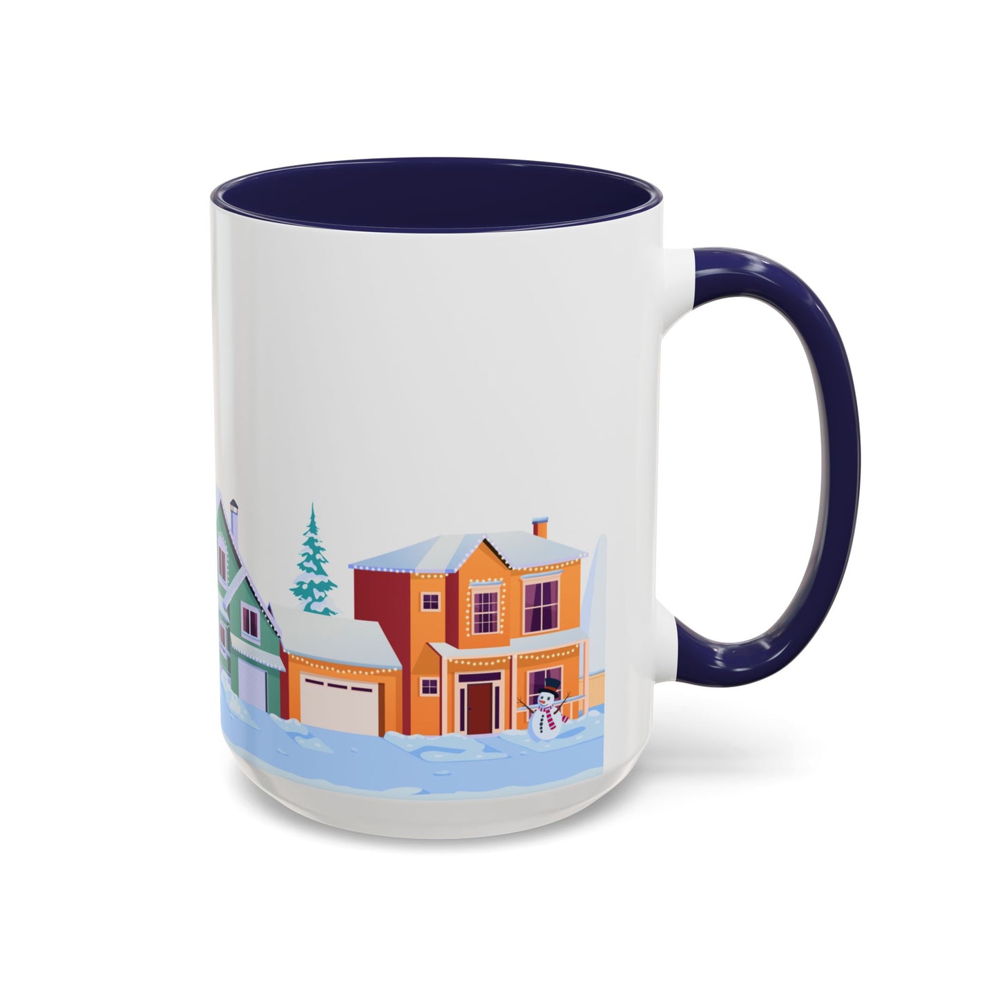 Winter Houses - Accent Coffee Mug (11, 15oz) - 10441