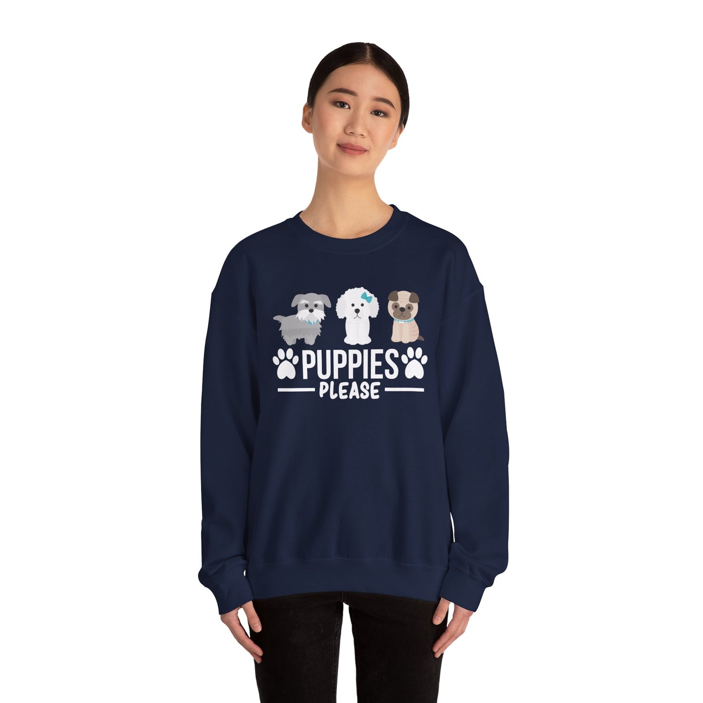 Puppies, Please - Unisex Heavy Blend™ Crewneck Sweatshirt