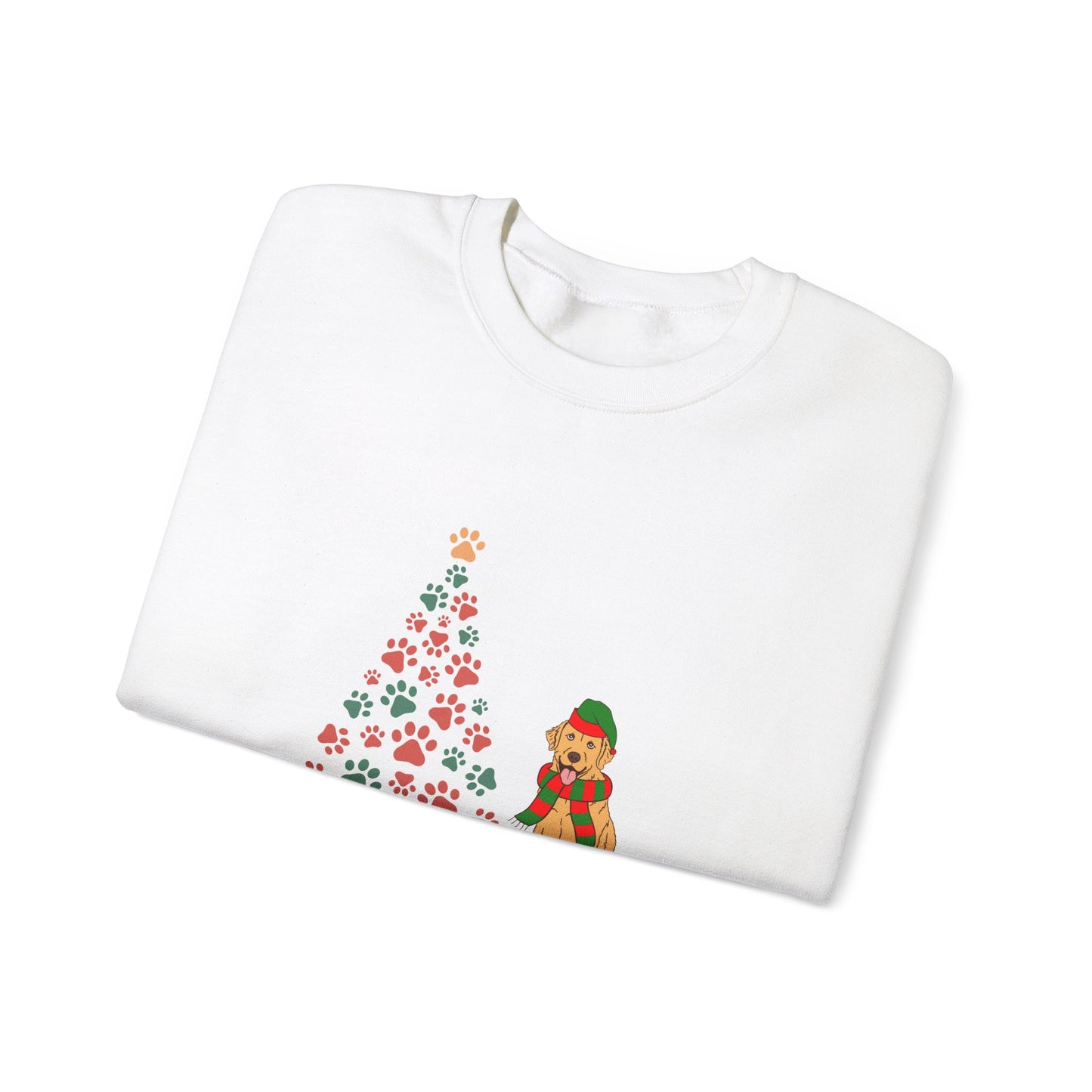 Christmas Tree & Dog - Unisex Heavy Blend™ Crewneck Sweatshirt -10239