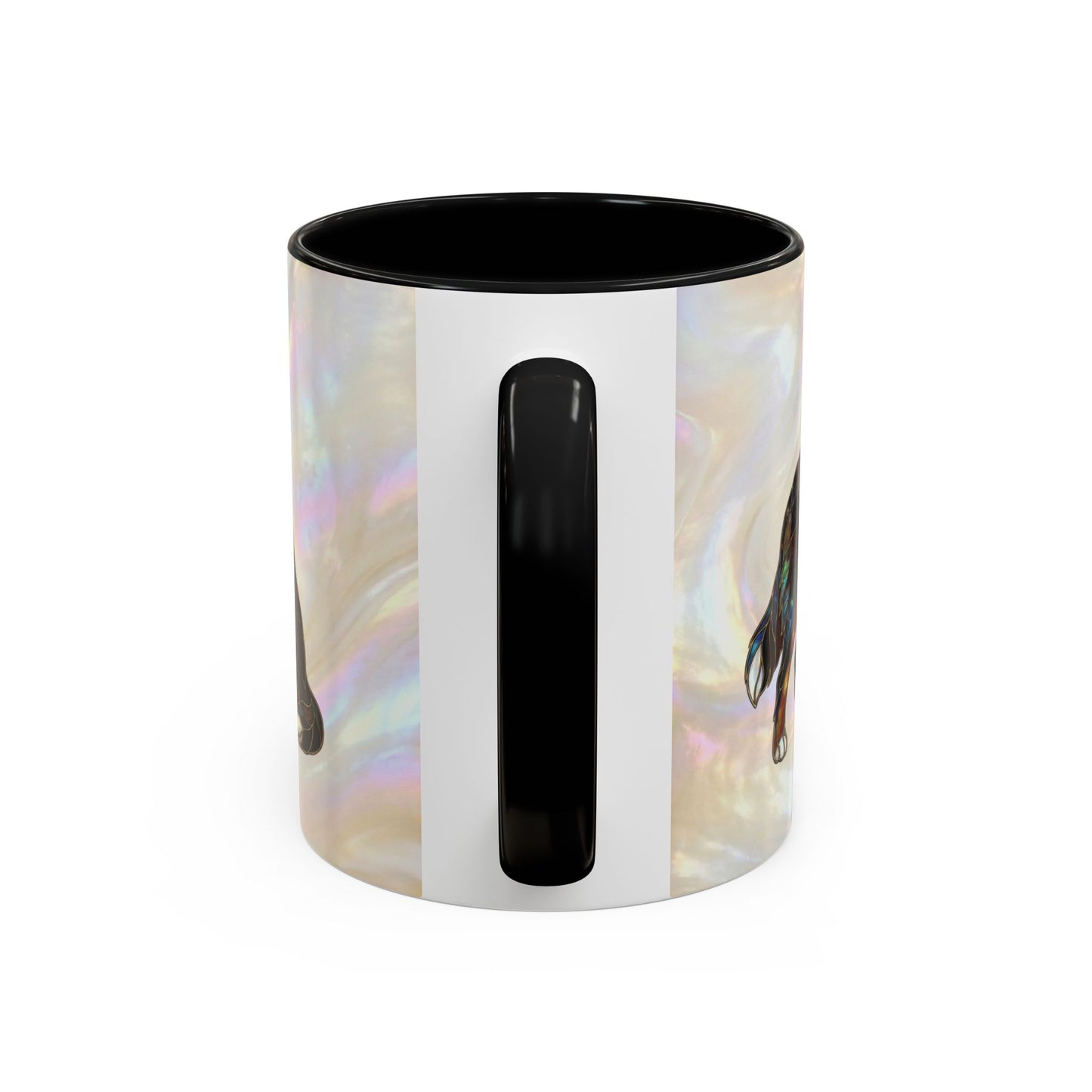 Bernese Mountain Dog Accent Coffee Mug — Stained Glass Design (11/15 oz) - 14617