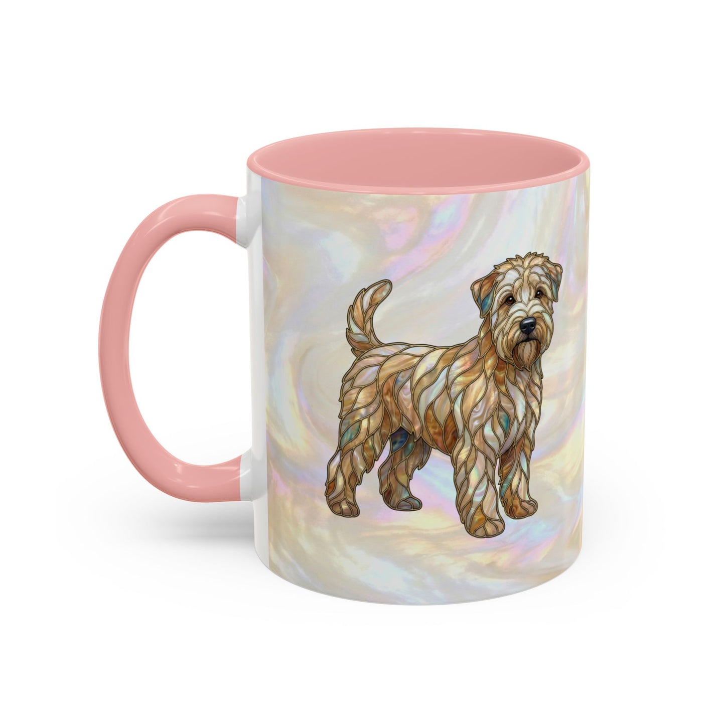 Wheaten Terrier Accent Coffee Mug – Stained Glass Design 11/15oz - 14651