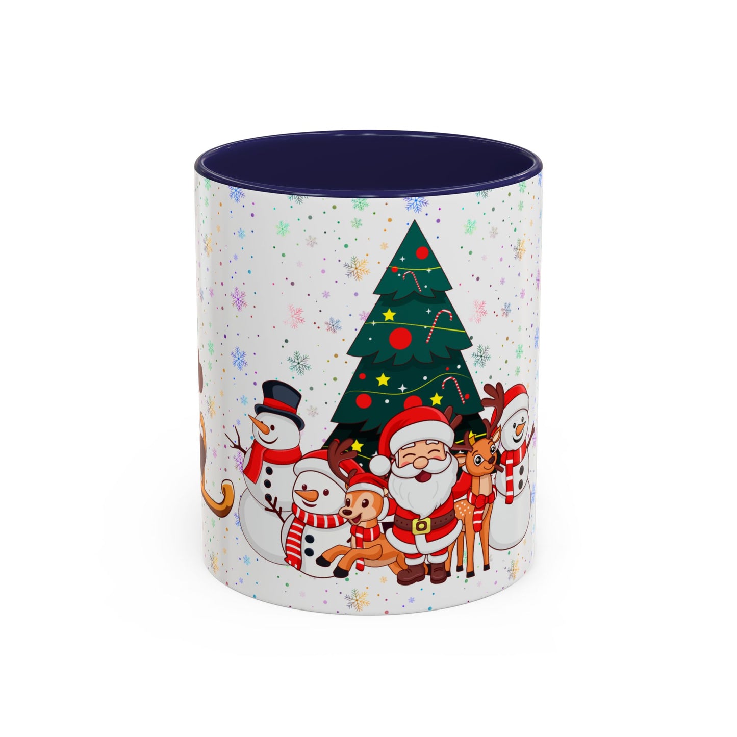 Christmas Party,  Santa,  Snowman, & Reindeer -  Accent Coffee Mug (11, 15oz) - 10428