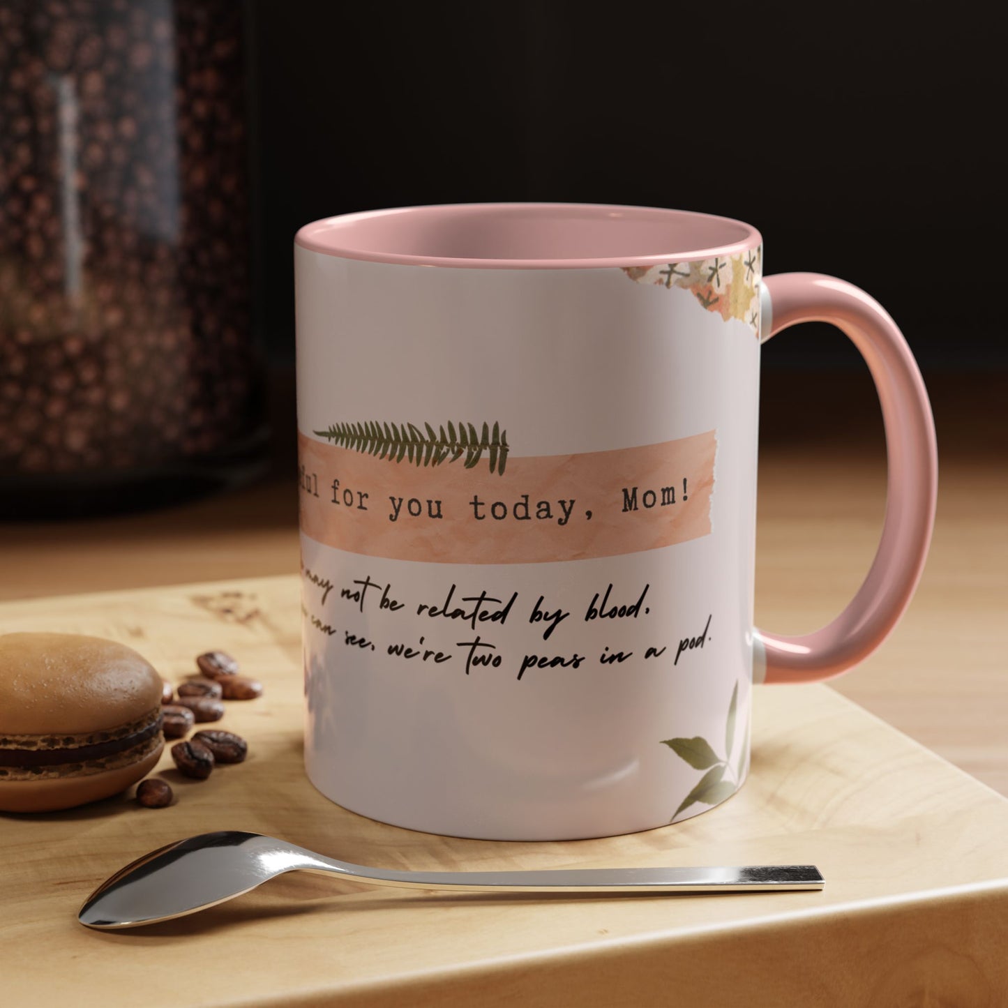 Grateful for You, Mom, Photo Customizable, Ceramic Coffee Mug - Perfect Gift for Mom - 12494