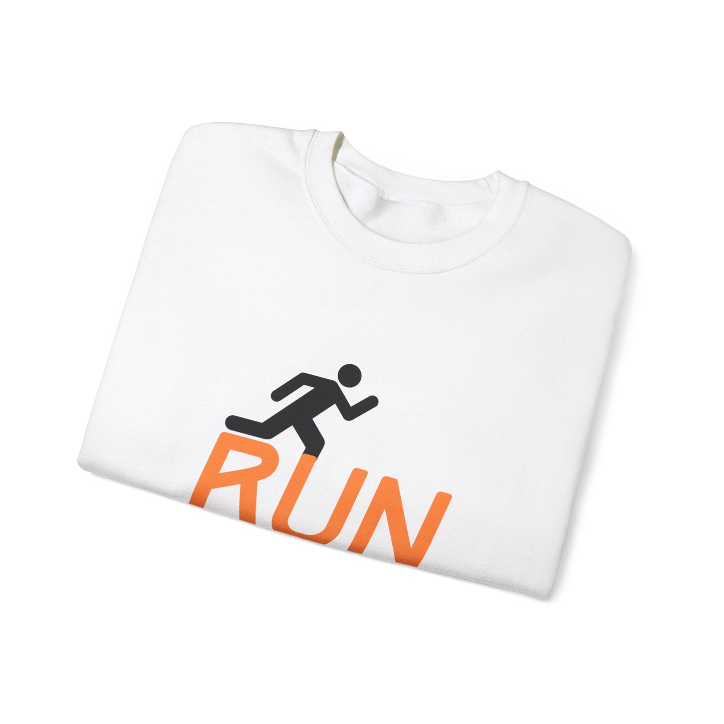 Run Fast & Joy - Unisex Heavy Blend™ Crewneck Sweatshirt