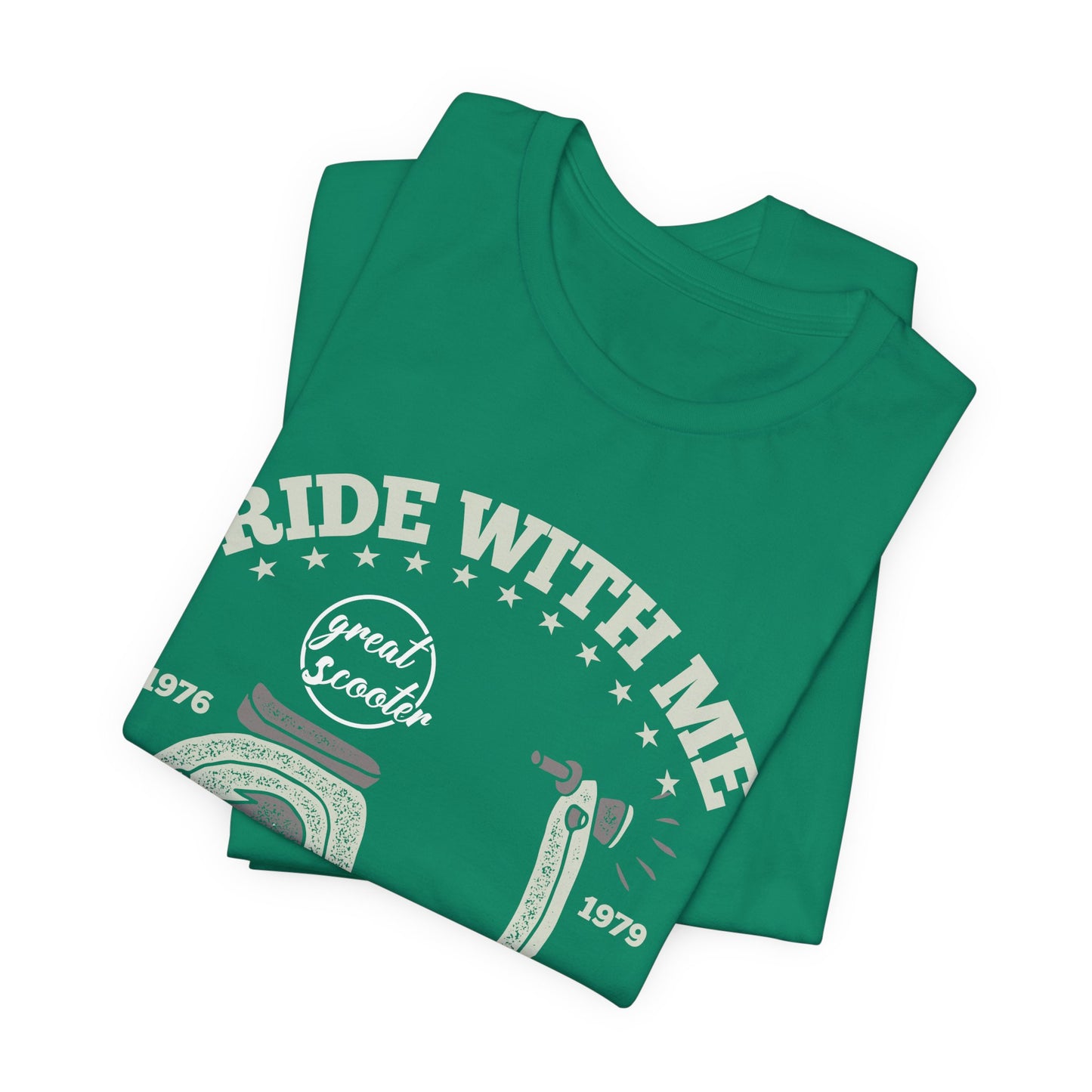 Ride With Mt, Great Scooter - Unisex Jersey Short Sleeve Tee - 13215