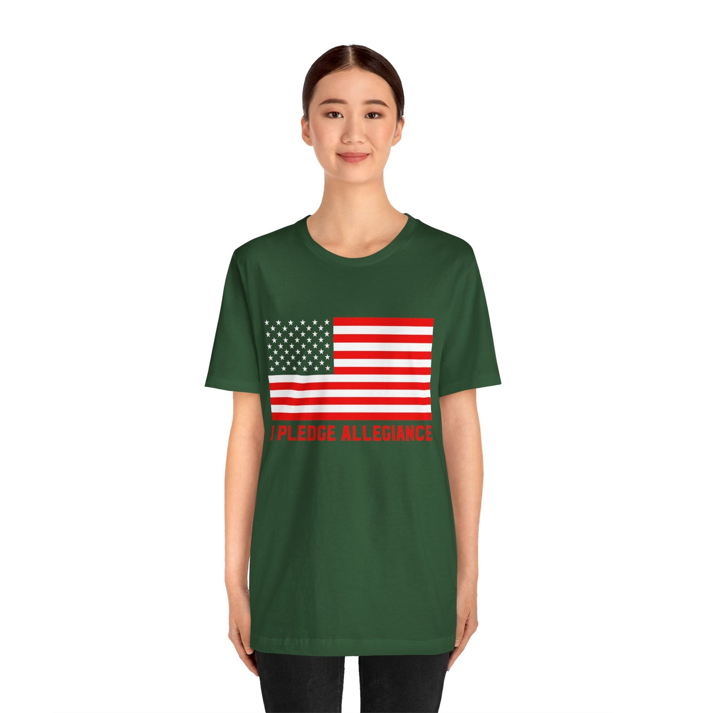 Patriotic Pledge Tee, Unisex T-Shirt for Celebrating Freedom, Independence Day Shirt Gift for Patriots - 13697