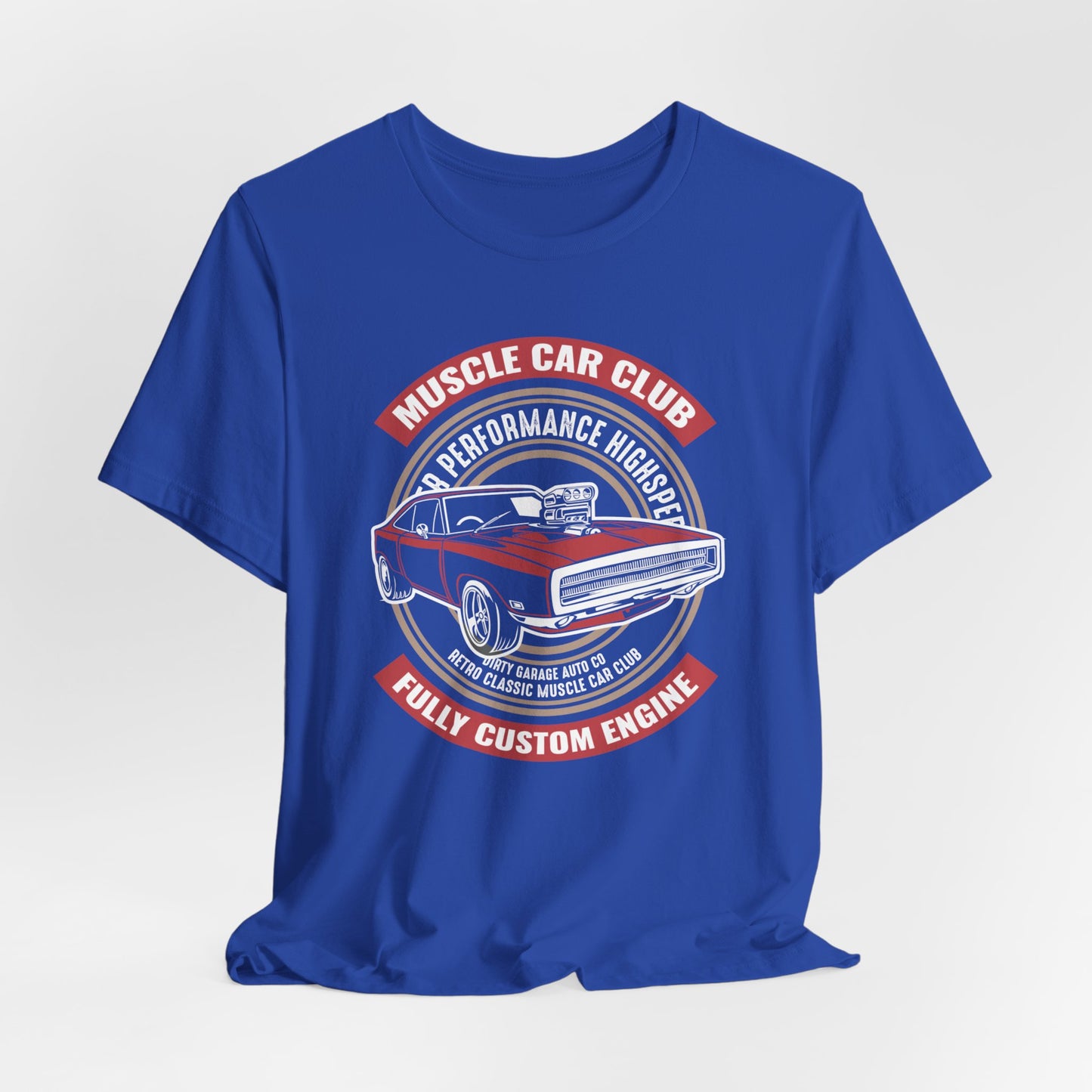 Muscle Car Club, Fully Custom Engine - Unisex Jersey Short Sleeve Tee