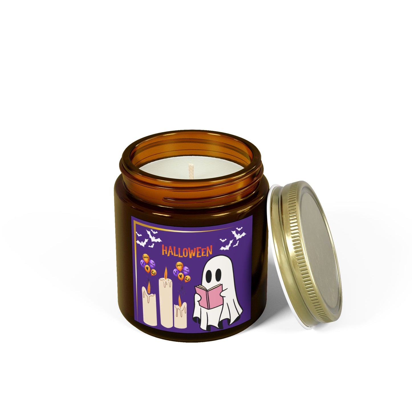 Halloween - Scented Coconut Apricot Candles (4oz, 9oz)