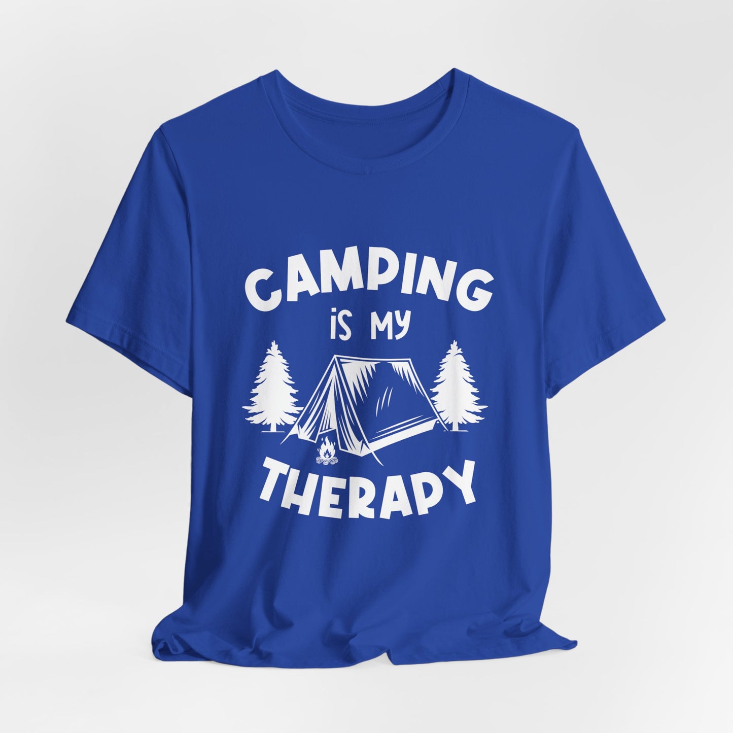 Camping Is My Therapy - Unisex Jersey Short Sleeve Tee