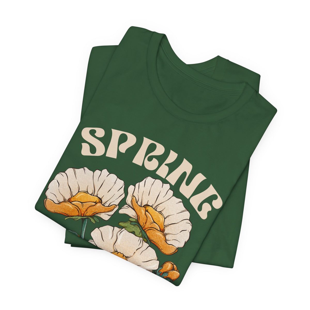 Spring Floral T-Shirt, “Let Your Dreams Bloom” Inspirational Flower Tee - 14966