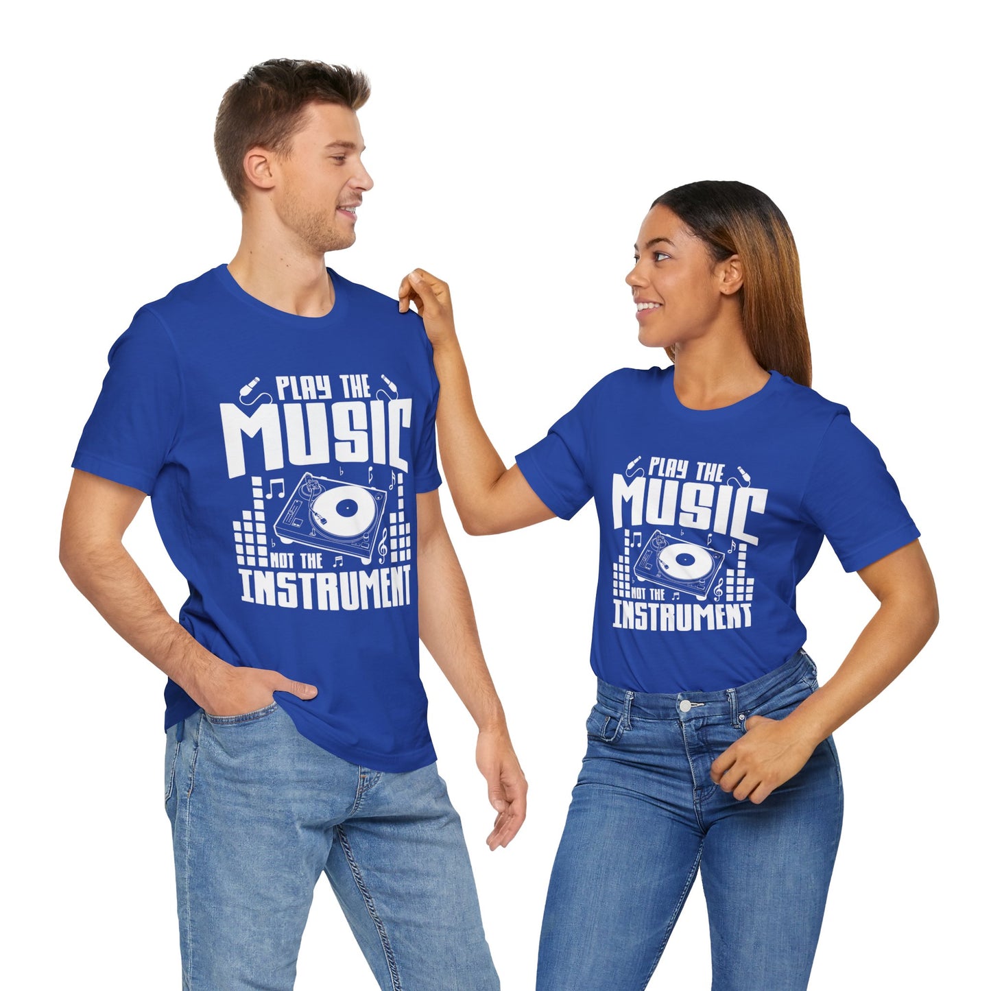 Play The Music Instrument - Unisex Jersey Short Sleeve Tee