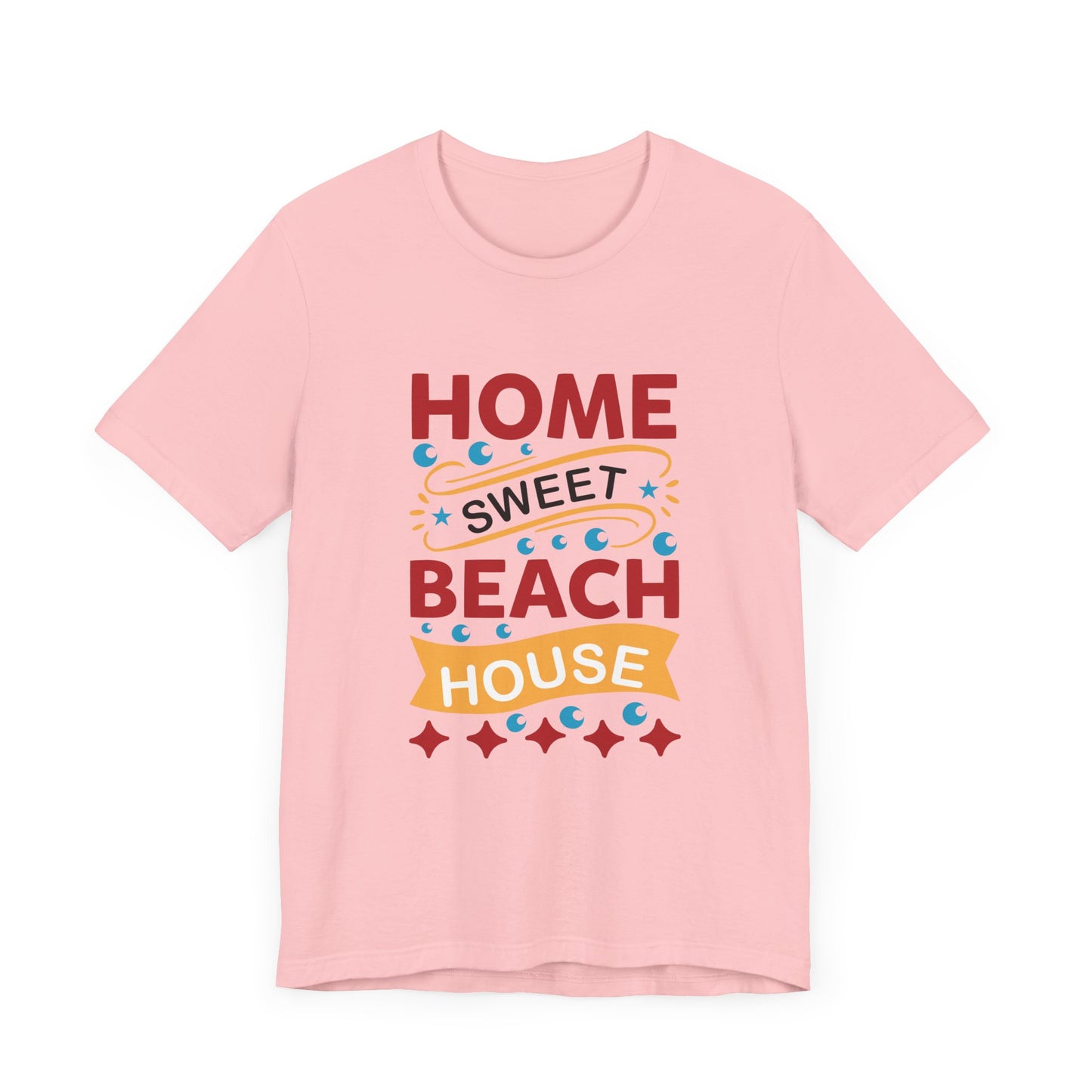 Home Sweet, Beach House - Unisex Jersey Short Sleeve Tee - 13233