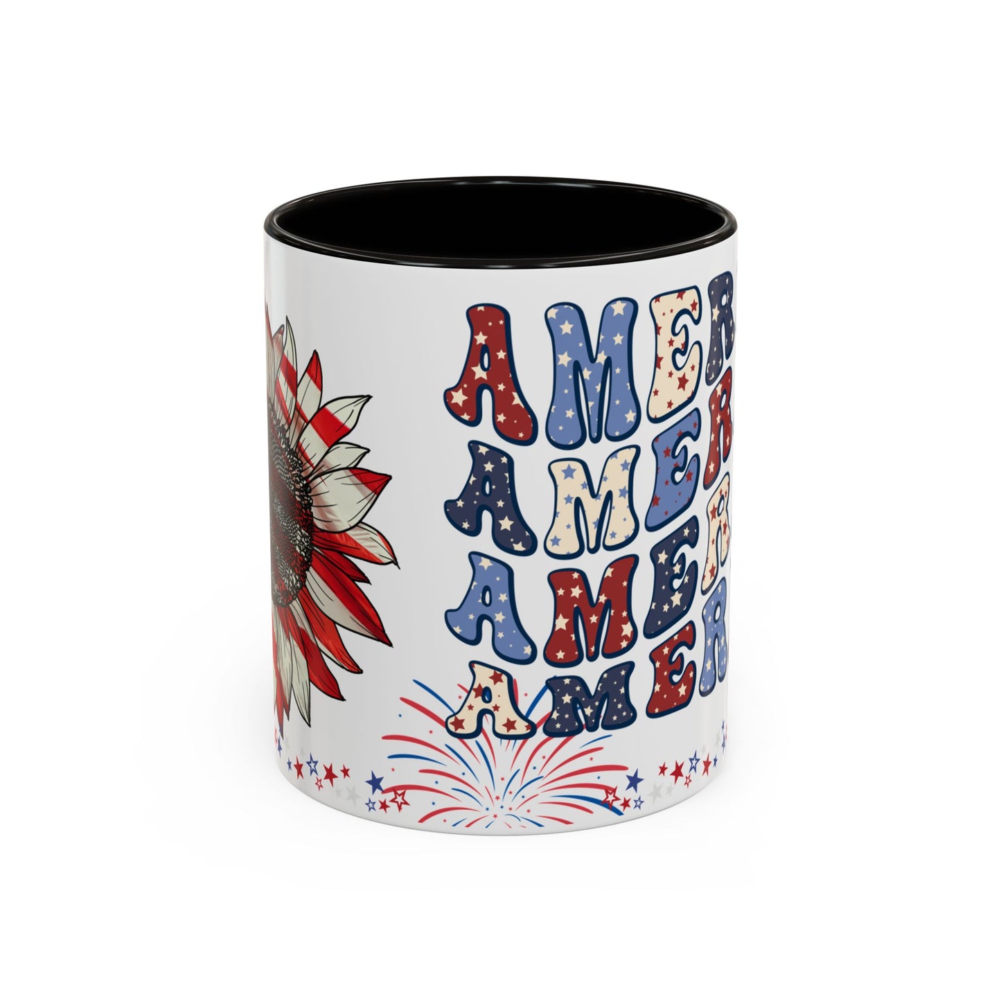 July 4, Red & Blue, Colorful Mugs, 11oz - 10590