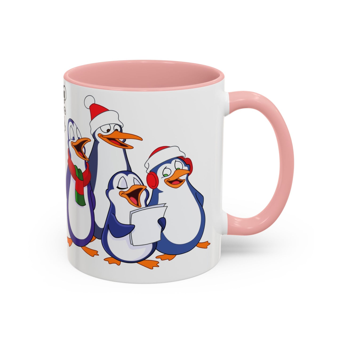 Penguins, Happy New Year - Accent Coffee Mug (11, 15oz) - 10291