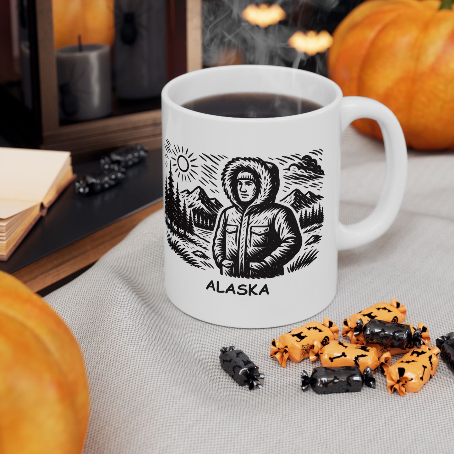 "Alaska: The only state where it’s perfectly acceptable to wear a parka in July." Ceramic Mug - 13021