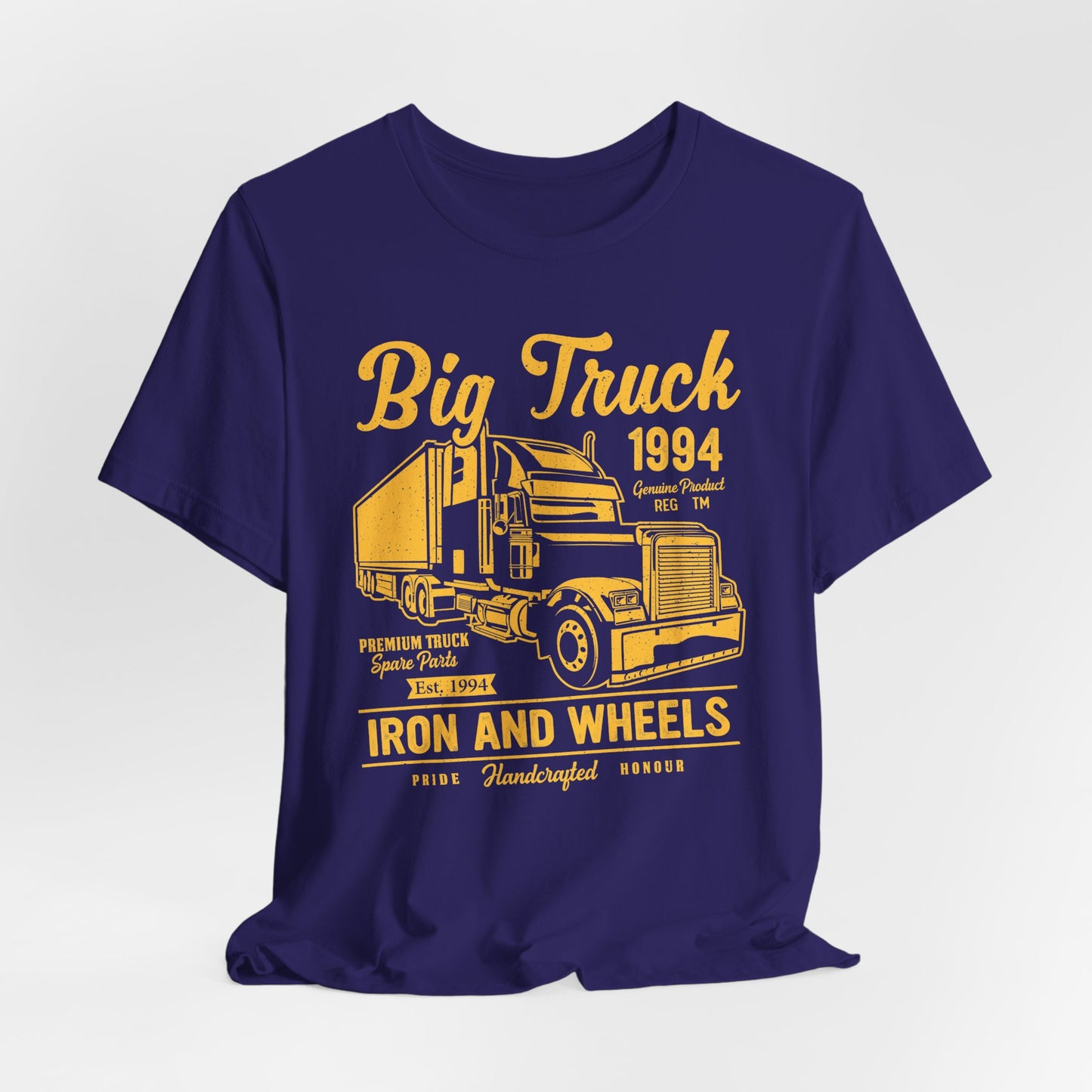 Car & Truck: Big Truck, Iron & Wheels - Unisex Jersey Short Sleeve Tee - 12572