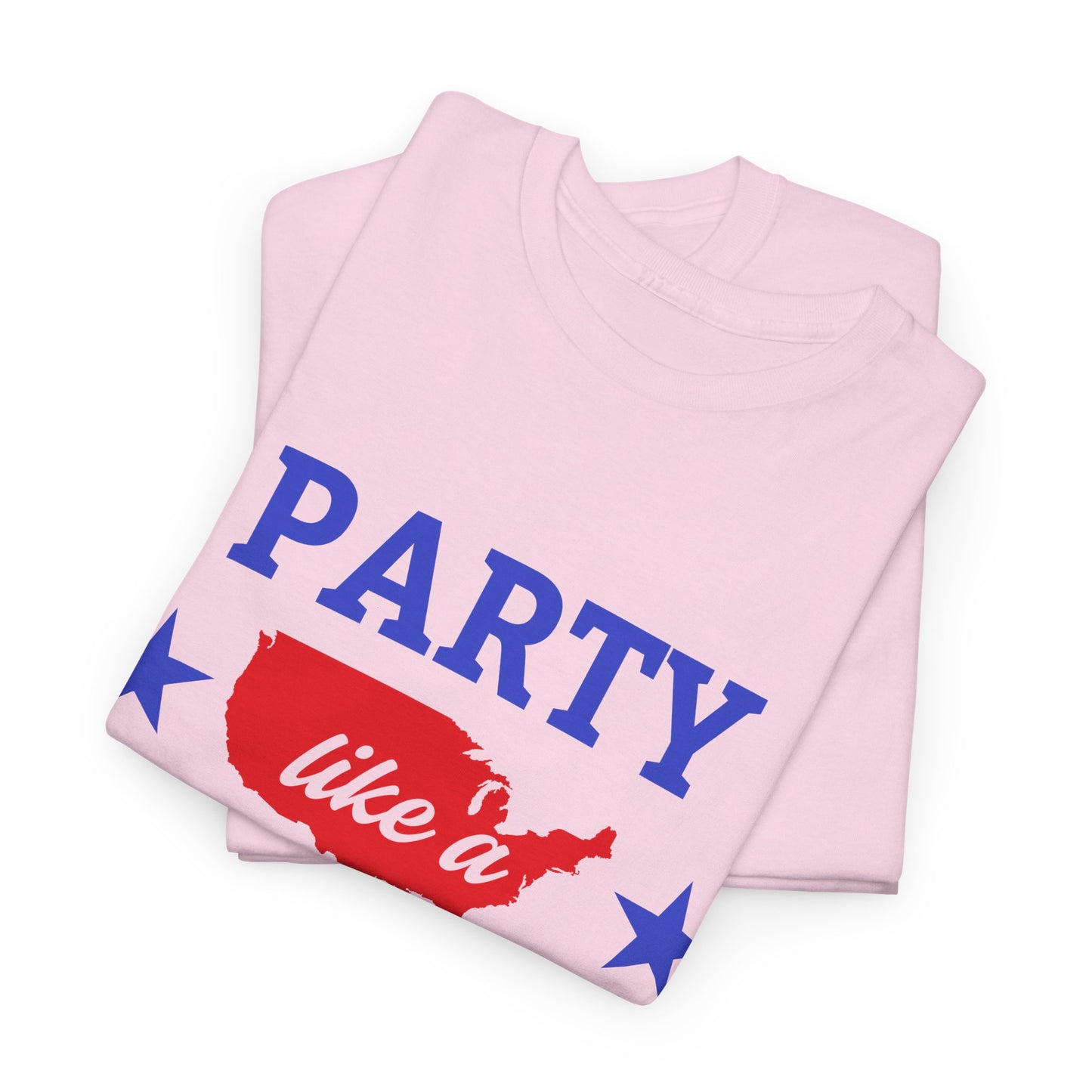 Patriotic Party Tee - Celebrate Independence, Fun Gatherings, BBQs, Gift for Patriots, Unisex Heavy Cotton T-shirt - 13732