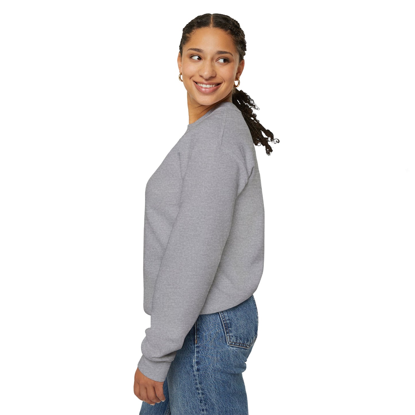 January Carnation Crewneck Sweatshirt — Customizable - 14673