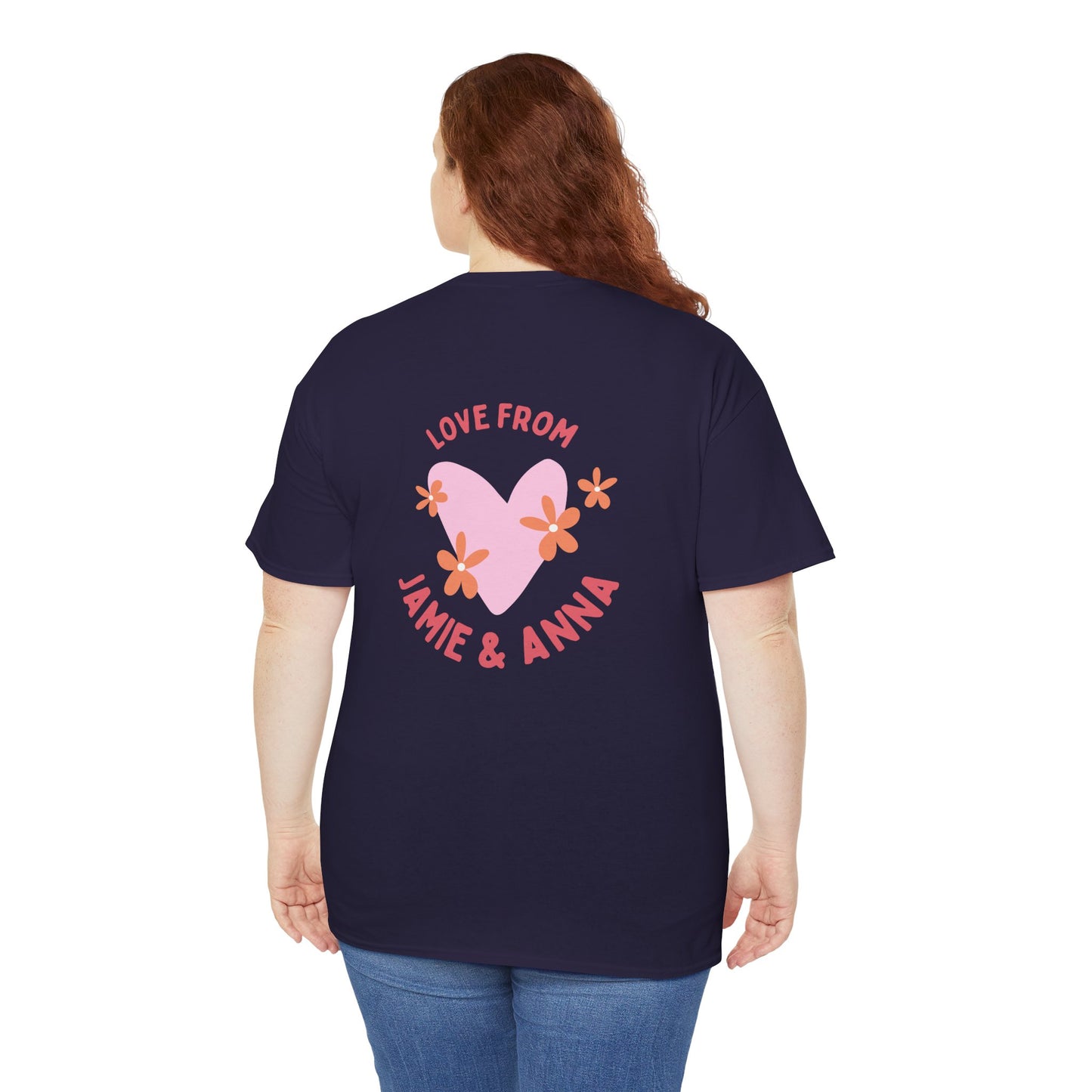 Mama Bear, Love From Jamie & Anna, Names Customizable - Unisex Heavy Cotton Tee - 11775