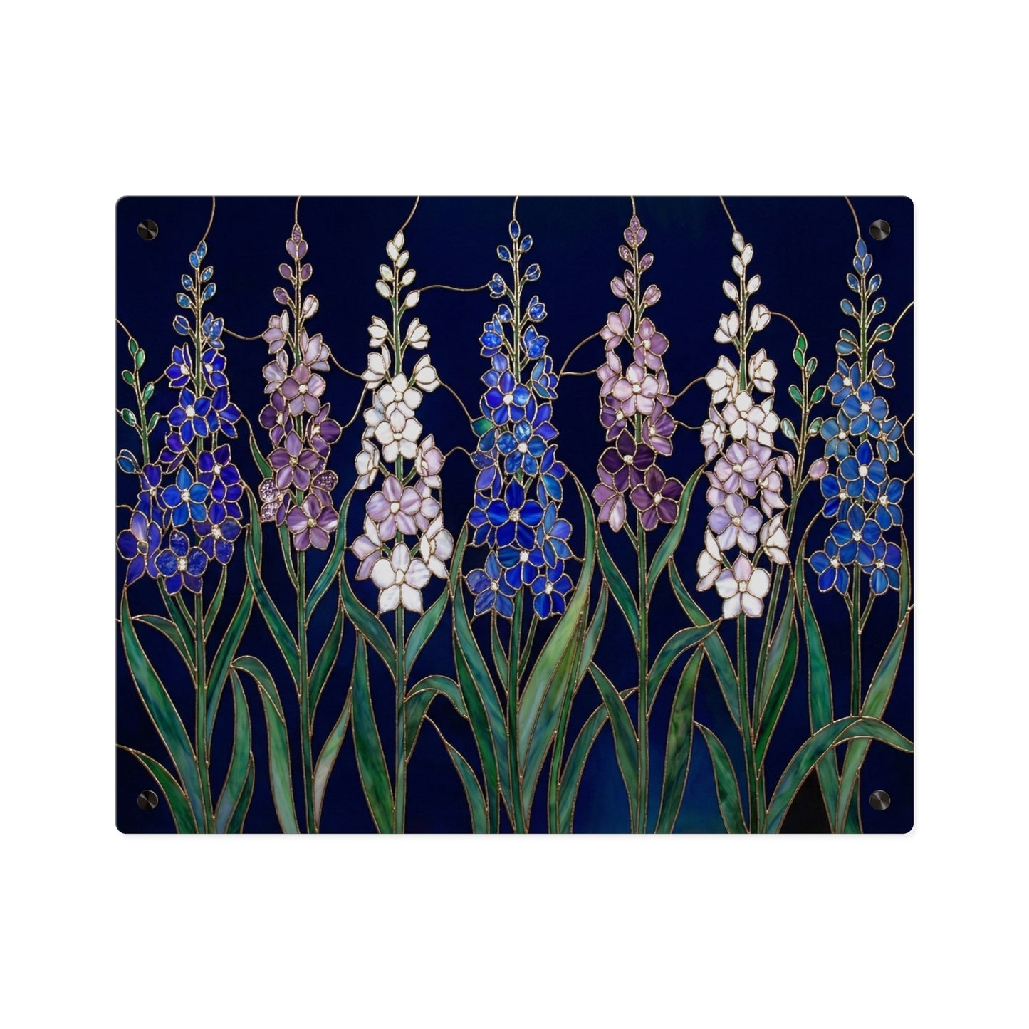Larkspur Floral Acrylic Wall Art — 14605