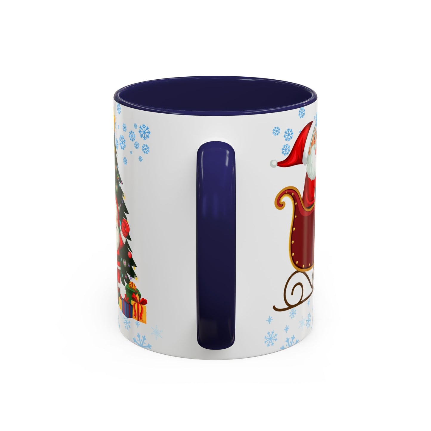 Christmas Letter M for Megan, Customizable - Accent Coffee Mug (11, 15oz)