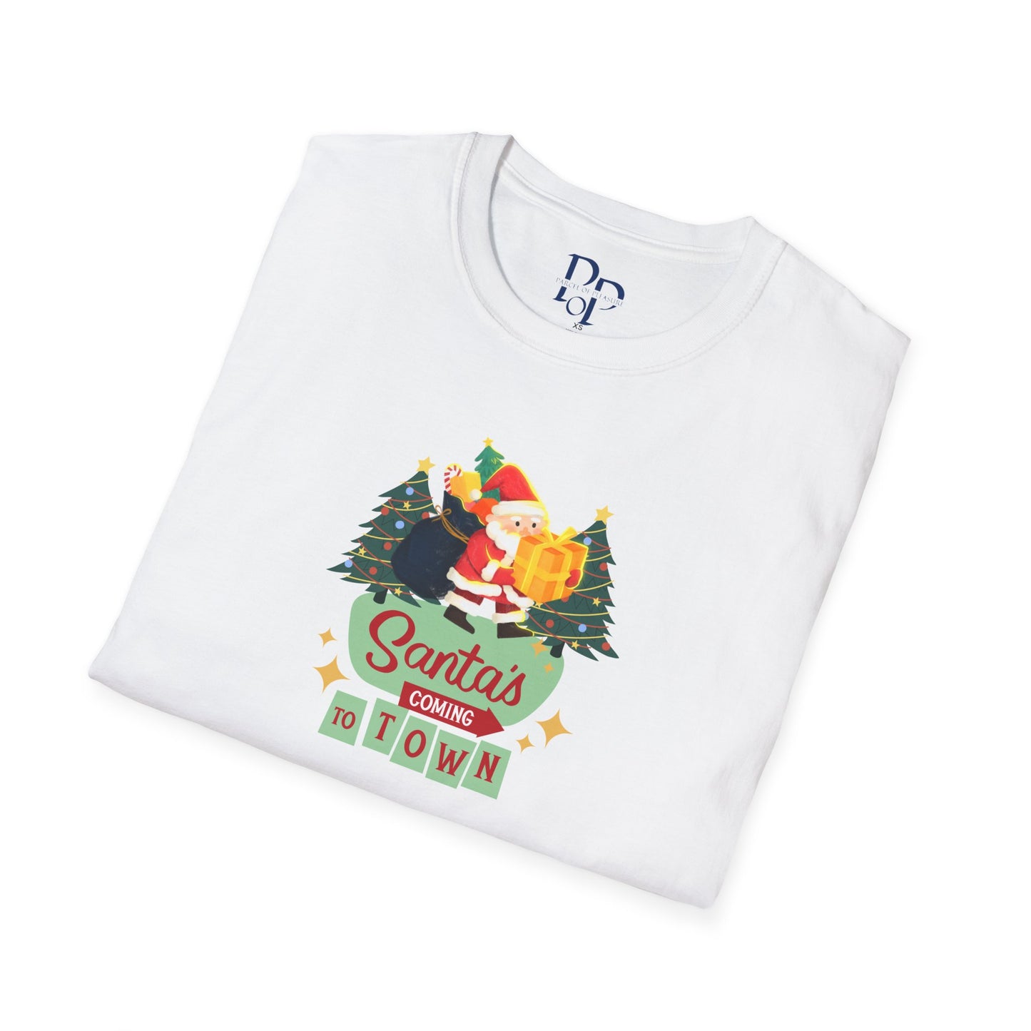 Santa's Coming to Town - Unisex Softstyle T-Shirt