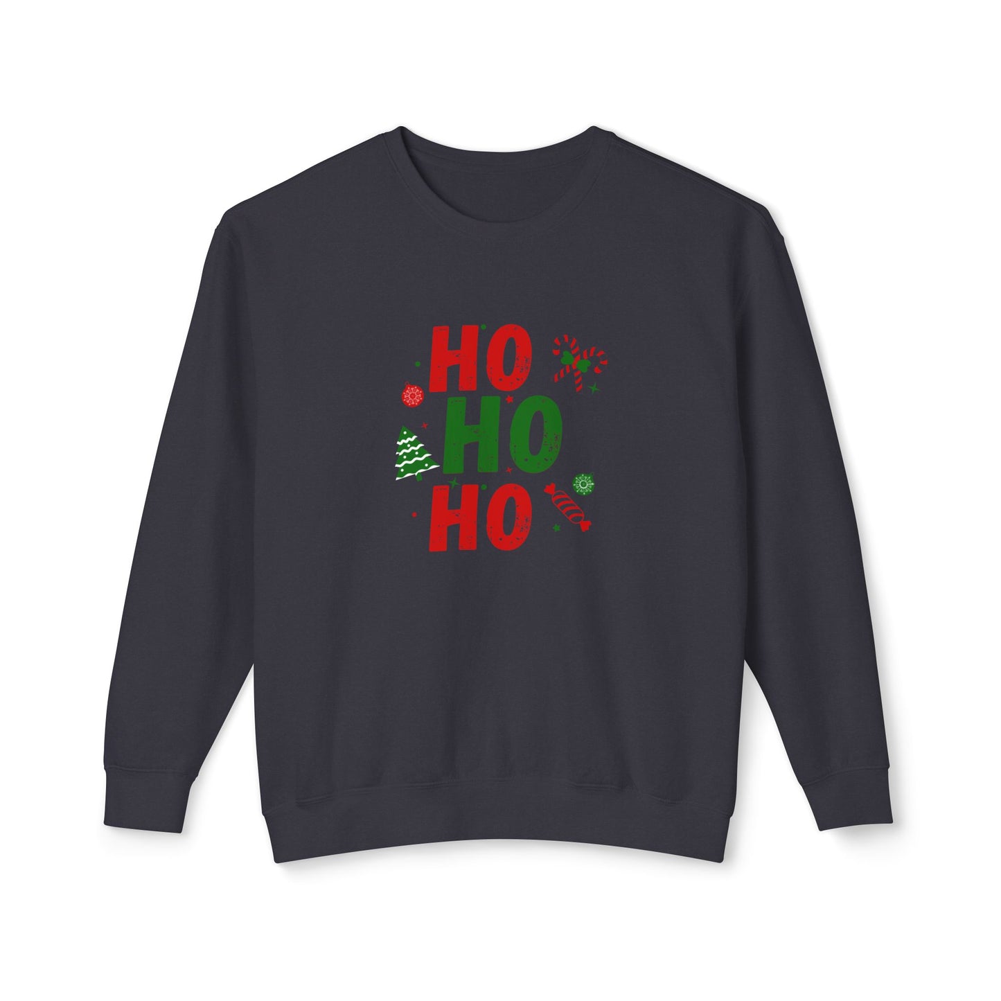 Ho Ho Ho - Unisex Lightweight Crewneck Sweatshirt - 10527
