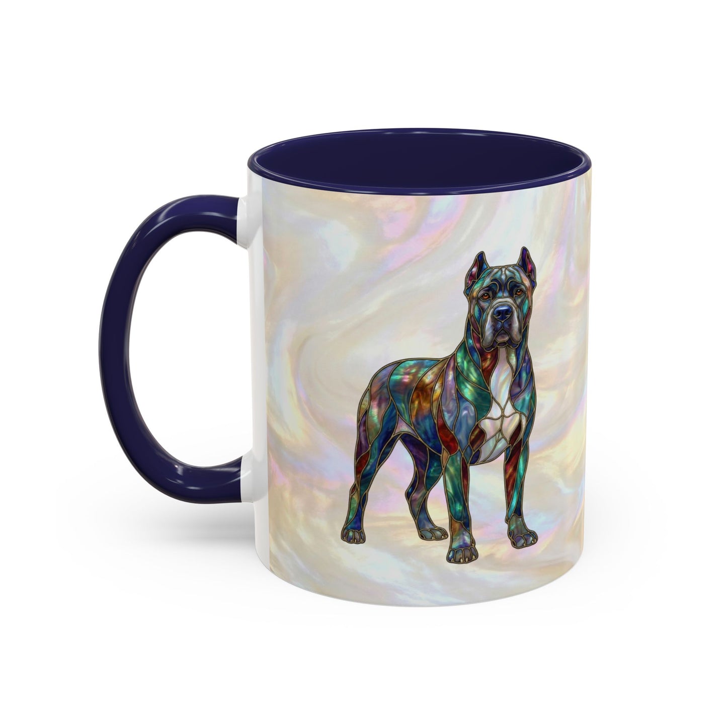 Cane Corso Accent Mug — Stained Glass Design (11/15 oz) - 14623