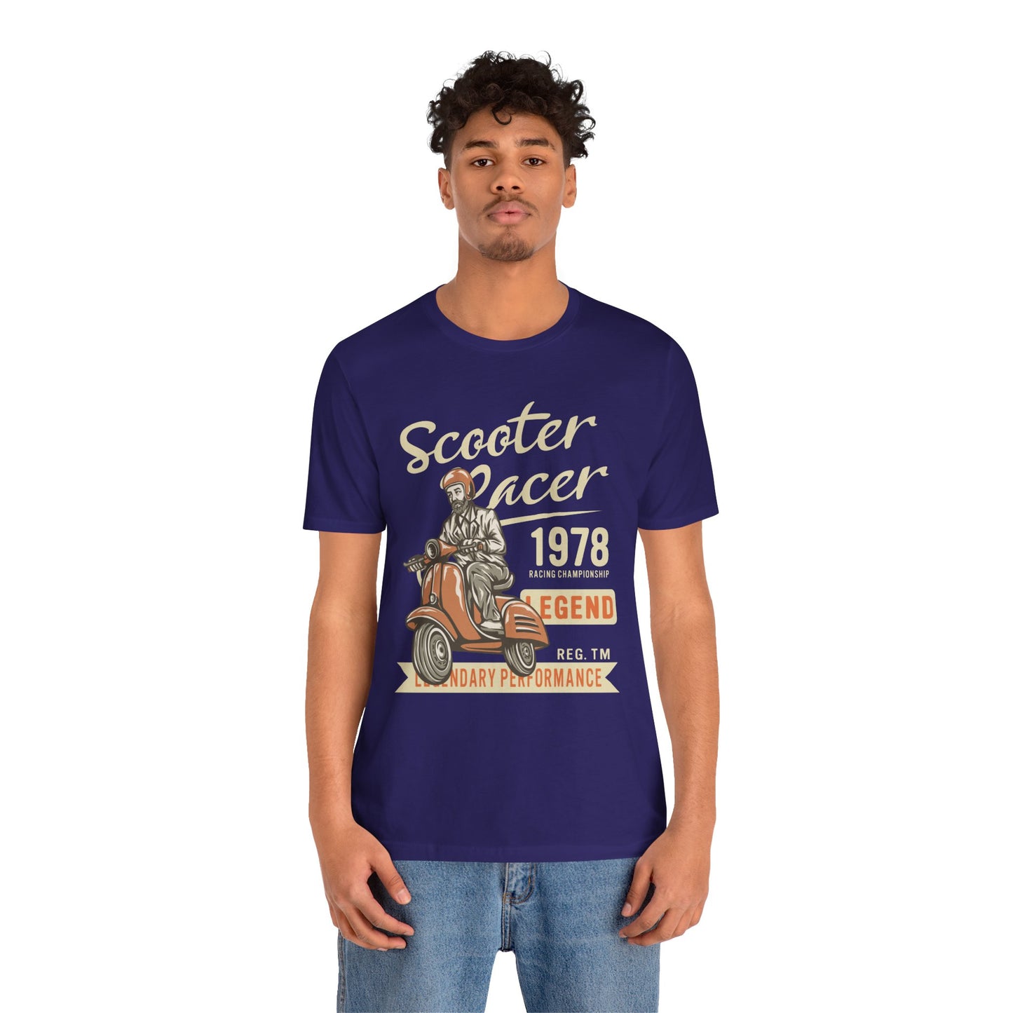 Scooter Racer - Unisex Jersey Short Sleeve Tee - 13376