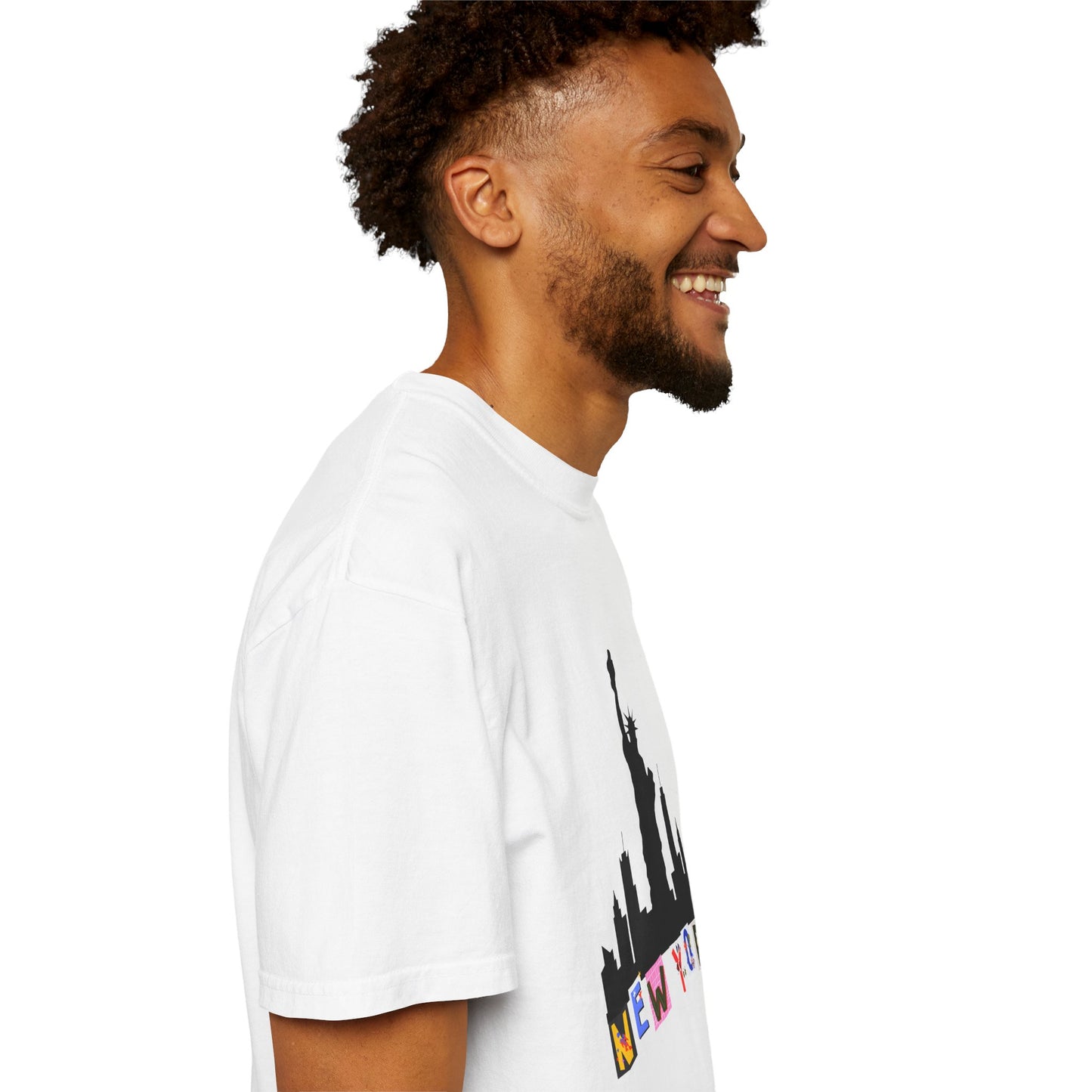 New York Skyline Graphic T-Shirt - Unisex Garment-Dyed Tee for City Lovers - 12002