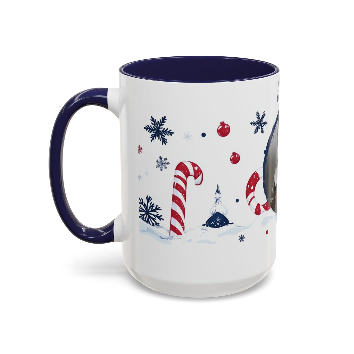 Allan, Merry Christmas, For Boys, Customizable - Accent Coffee Mug (11, 15oz) - 10145