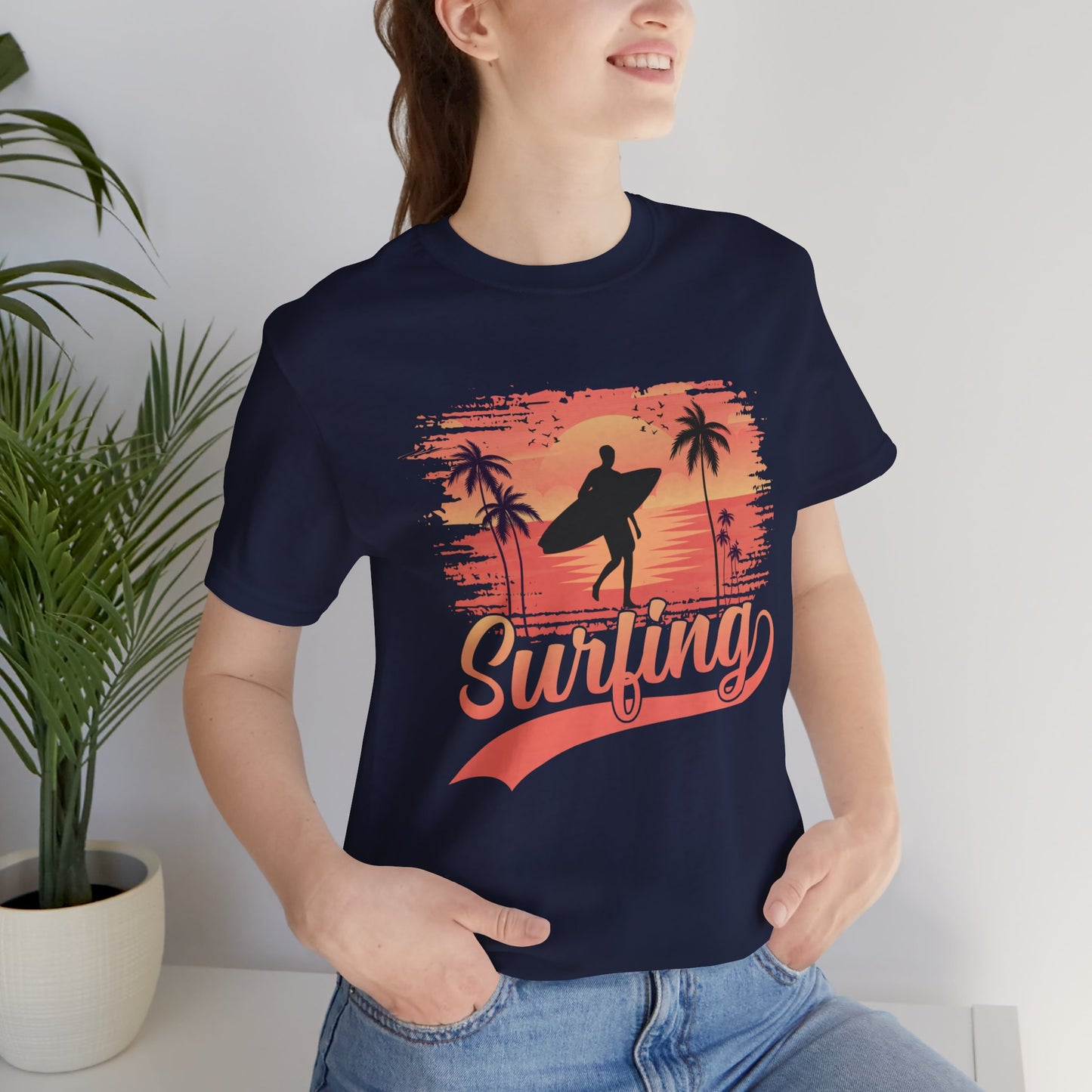 Surfing - Unisex Jersey Short Sleeve Tee