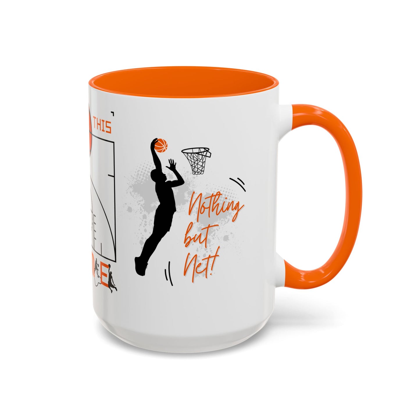 Love This Game, Basketball - Accent Coffee Mug (11, 15oz) - 10718