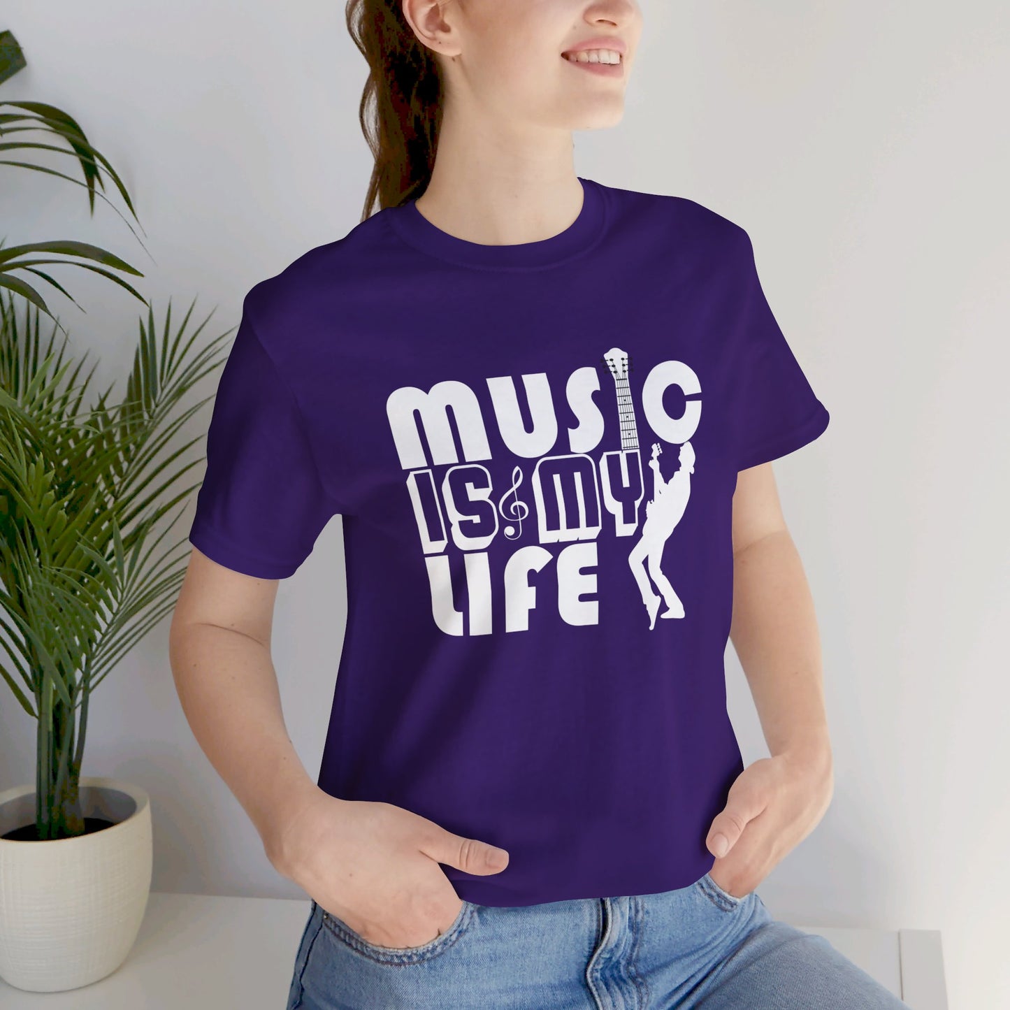 Music Is My Life - Unisex Jersey Short Sleeve Tee