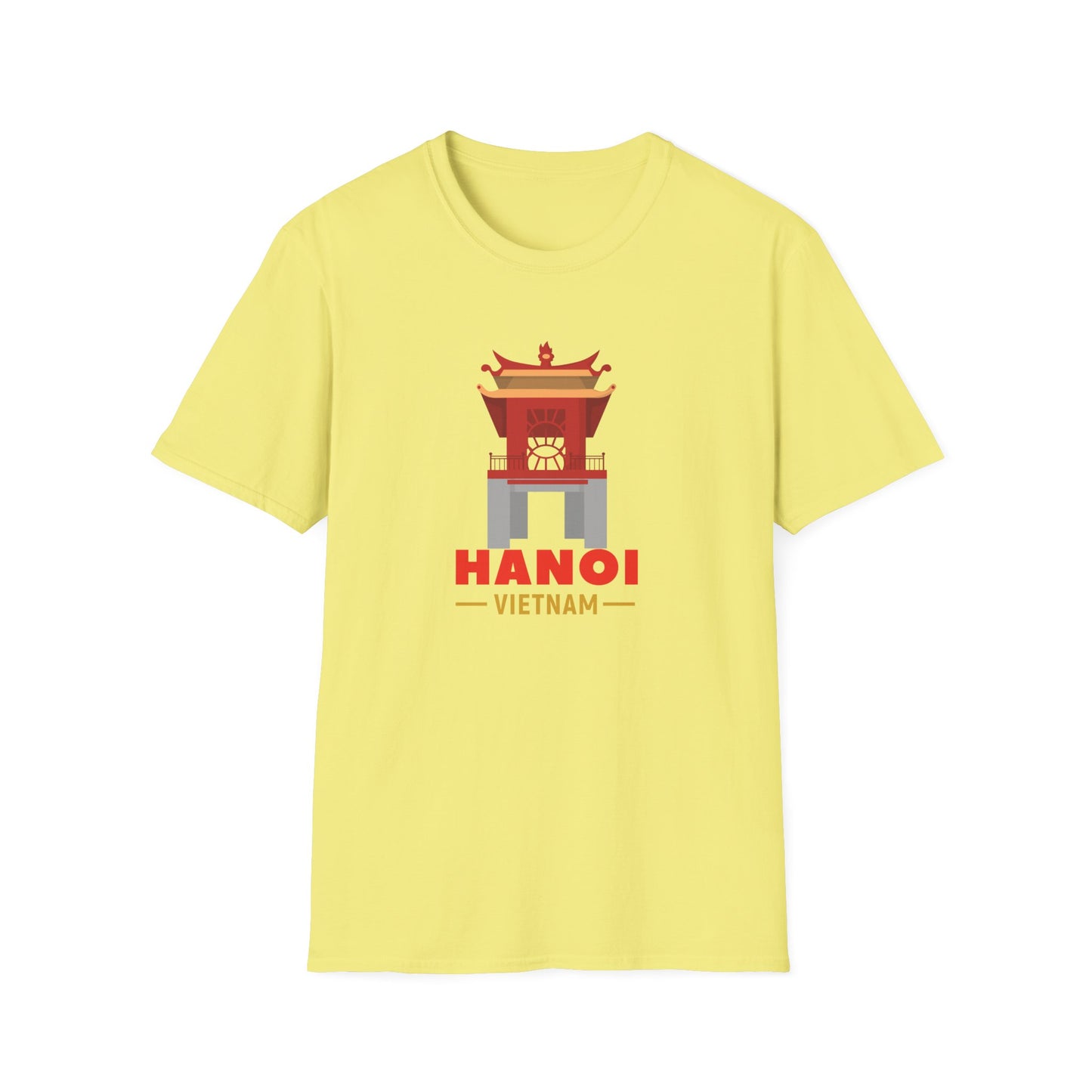 Hanoi Vietnam Graphic Unisex T-Shirt - Travel Souvenir Tee - 12264