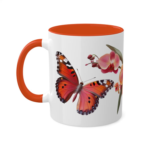 Butterflies: Nature's Delicate Dancer - Colorful Mugs, 11oz