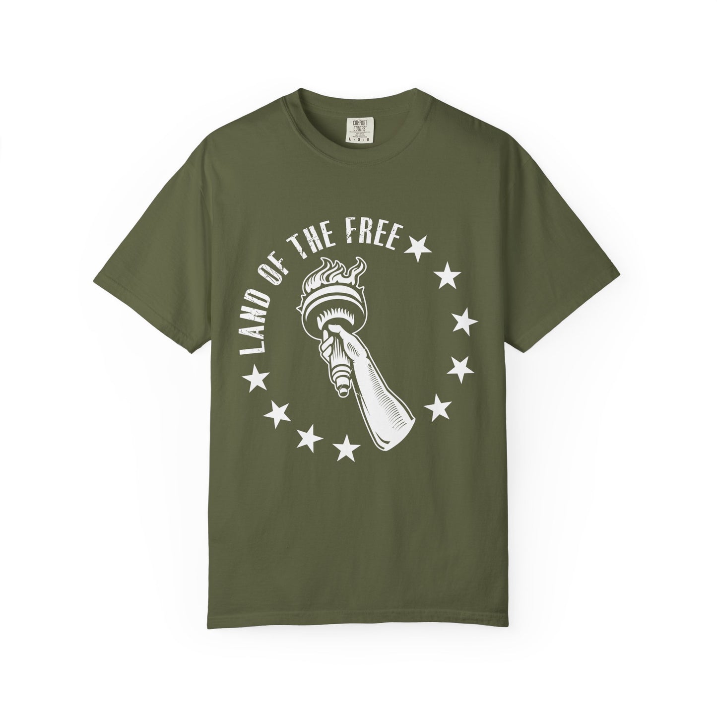 Land Of the Free Graphic T-Shirt, Casual Wear for Independence Day, Gift for Freedom Lovers, Unisex Tee for Everyday Style, Comfort and Style - 13640