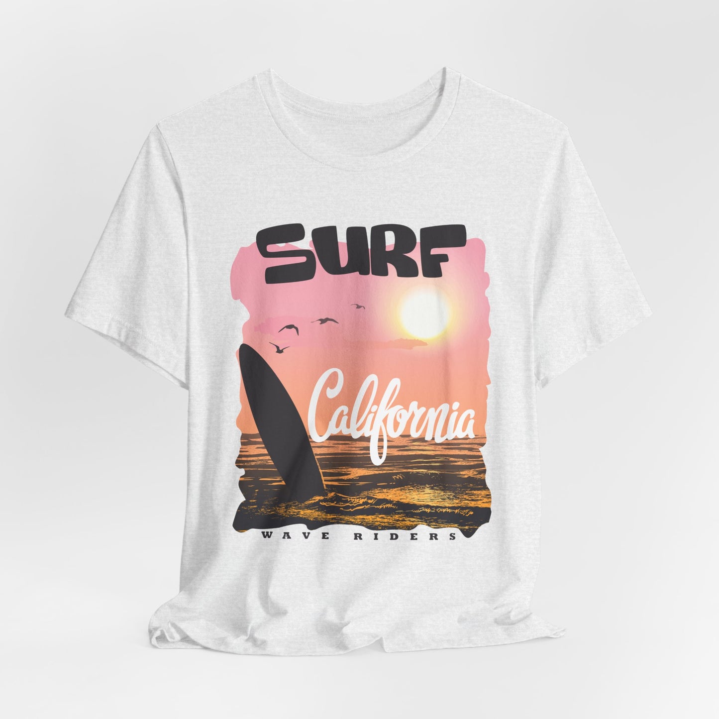 Surf California, Wave Riders - Unisex Jersey Short Sleeve Tee - 13184