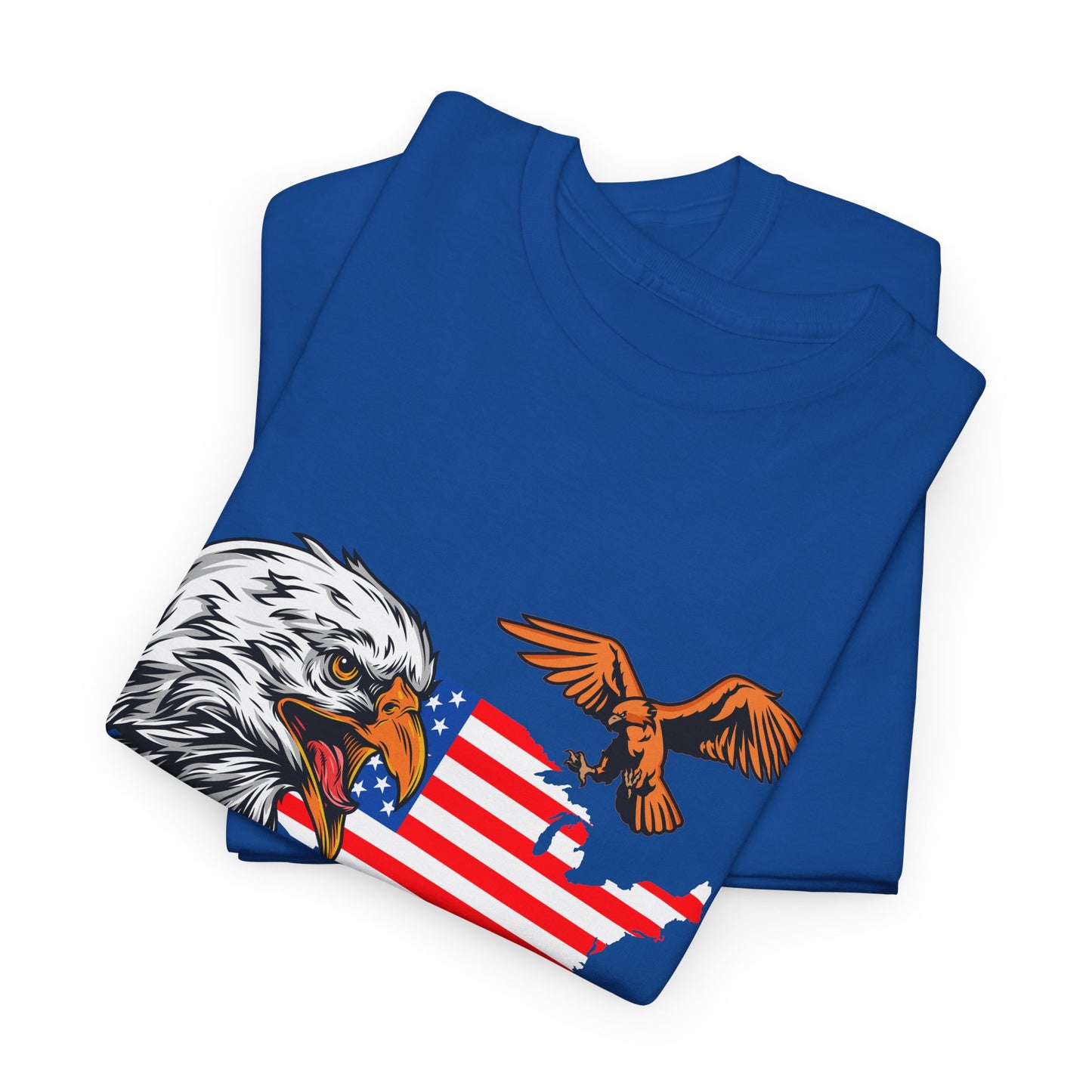 Unisex Heavy Cotton Tee with "Forever Free" Design - Perfect for Patriotic Events, July 4th Celebrations, Gifts, Summer Wear, Casual Outfits - 13692