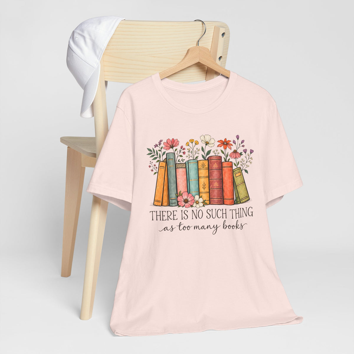 Book Lover T-Shirt,  Vintage Floral Bookshelf Tee - 14524