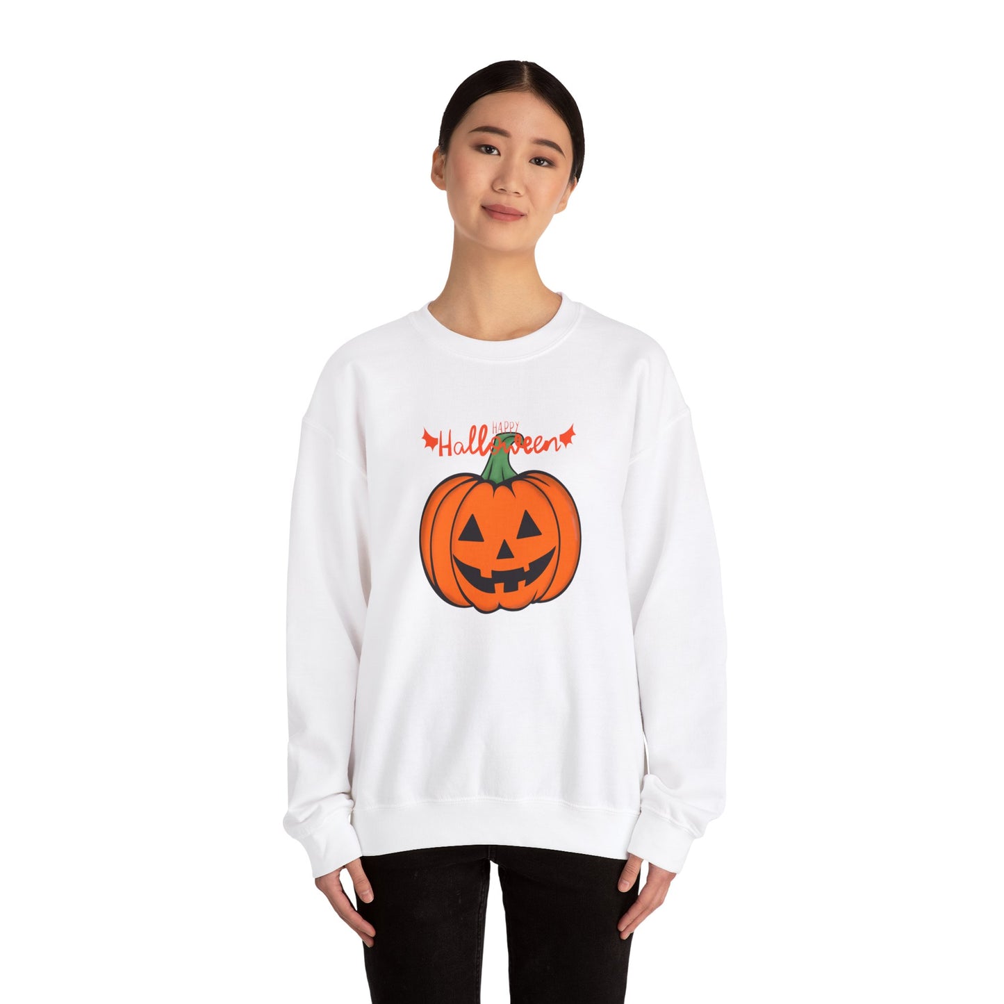 Happy Halloween, Big Pumpkin - Unisex Heavy Blend™ Crewneck Sweatshirt