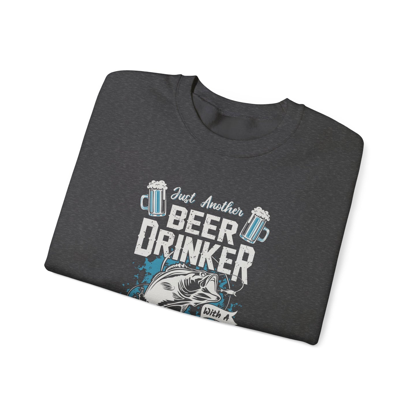 Just Another Beer Drinker With A Fishing Problem - Unisex Heavy Blend™ Crewneck Sweatshirt - 12333