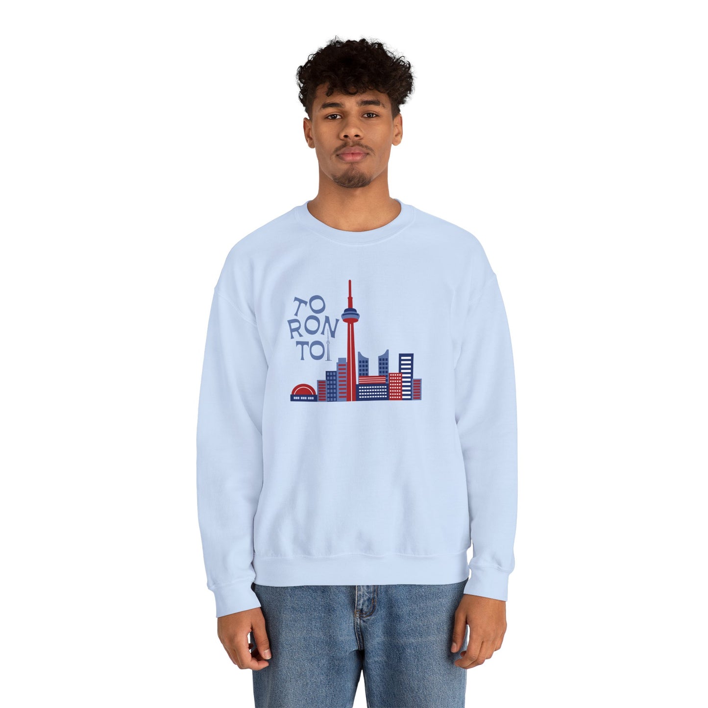 Toronto Skyline Unisex Crewneck Sweatshirt - Cozy Graphic Pullover - 12125