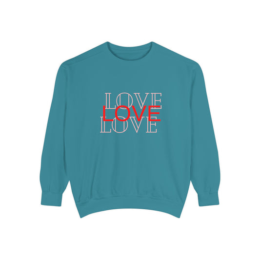 Love - Unisex Garment-Dyed Sweatshirt - 11351