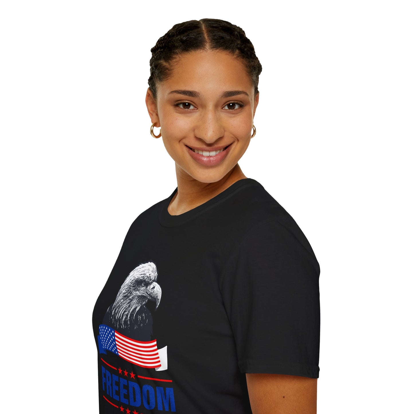 Eagle Freedom T-Shirt - Patriotic Tee for Independence Day, Memorial Day, Veteran's Day, Casual Wear, Gift for Freedom Lovers - 13738