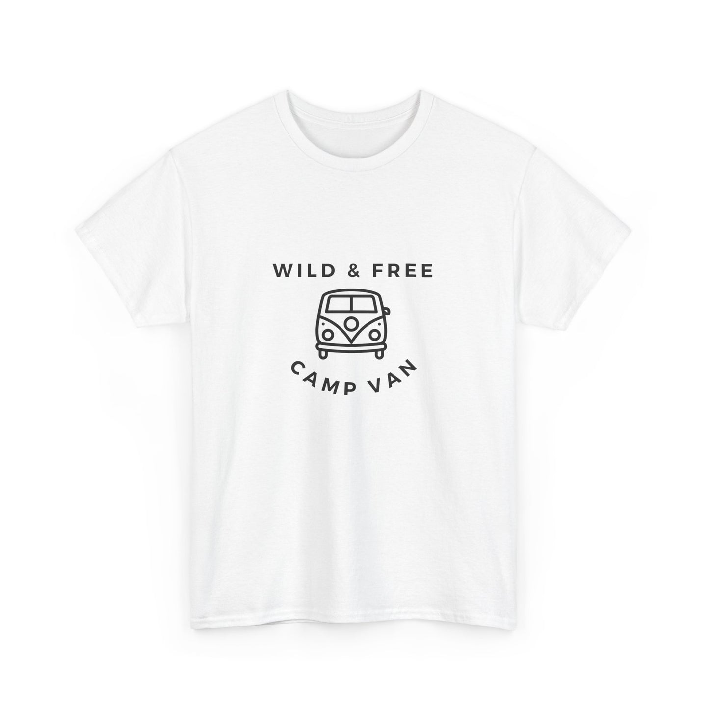 Wild & Free, Camp Van - Unisex Heavy Cotton Tee - 10567