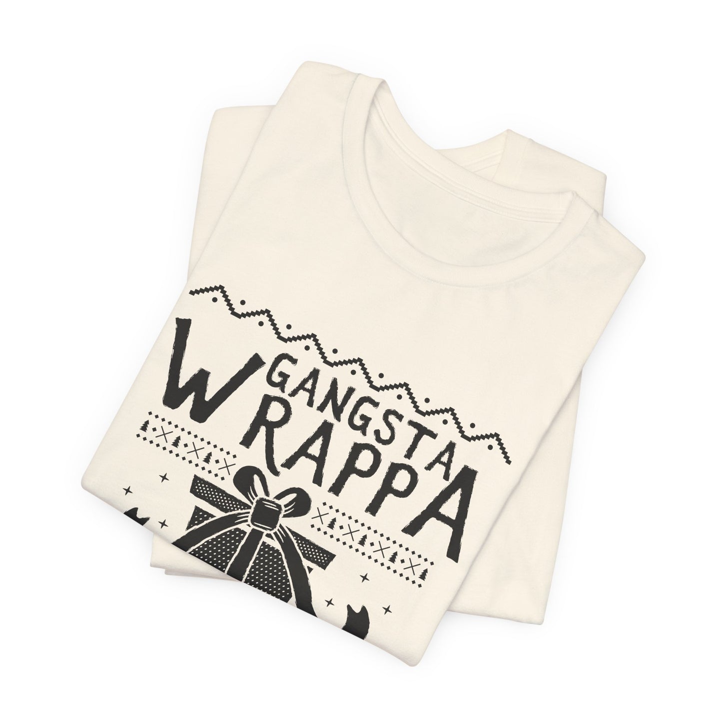 Christmas: Gangsta Wrappa - Unisex Jersey Short Sleeve Tee